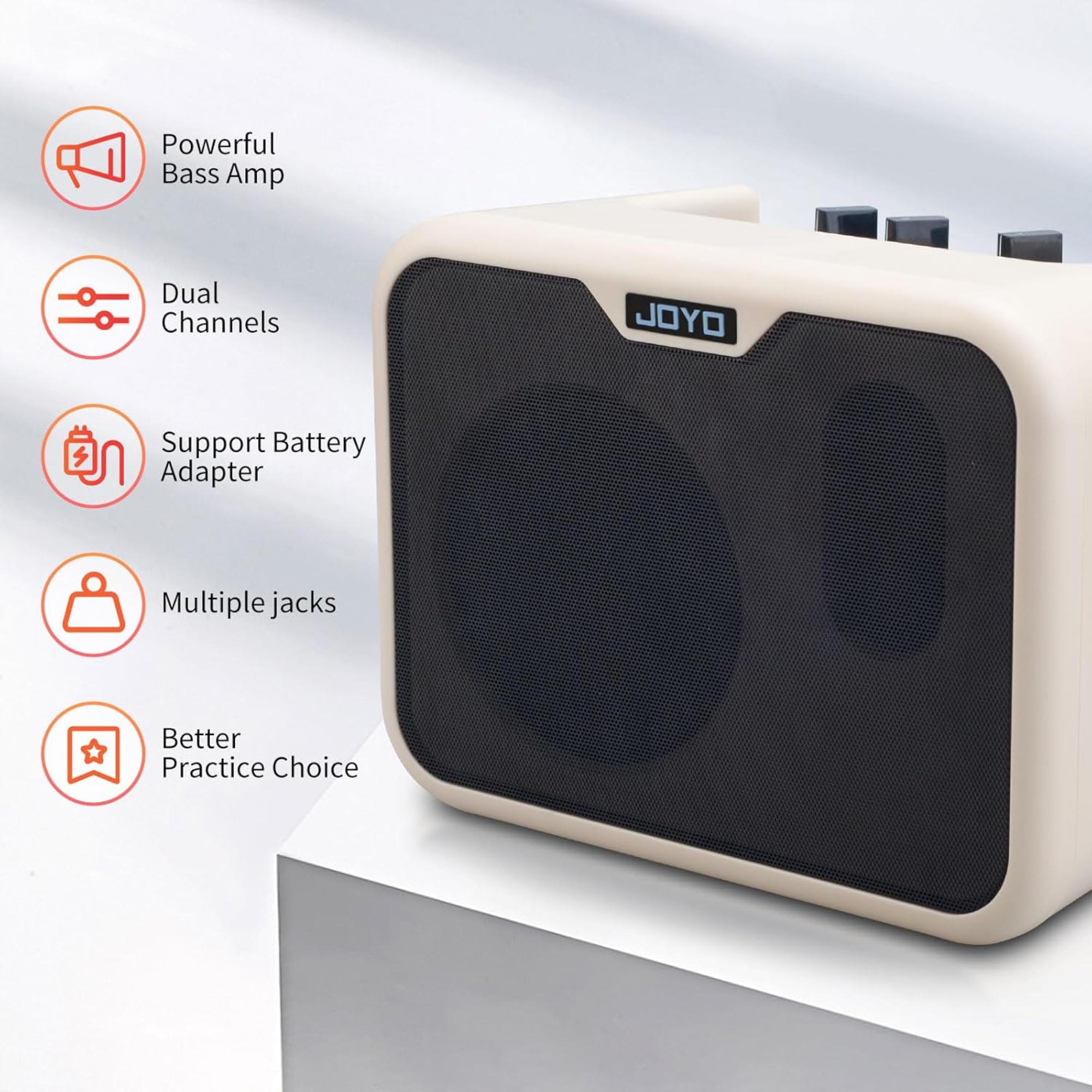 Joyo JBA10 10W Bass guitar Amplifier 8 Speaker with Bluetooth