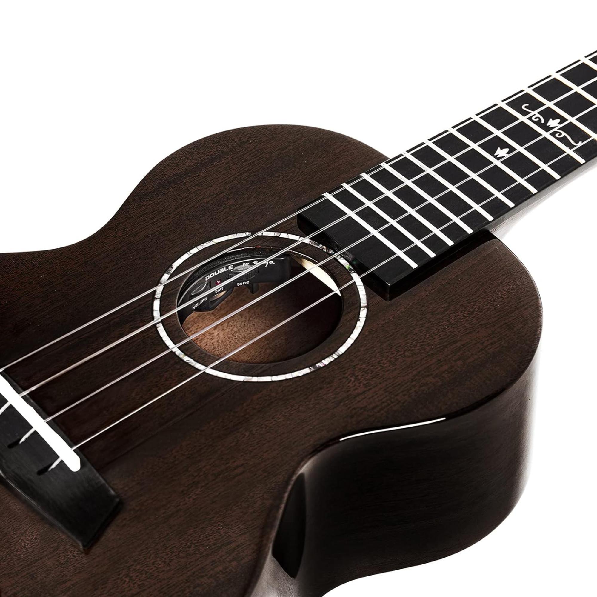 Enya EUT MAD Tenor Solid Mahogany Ukulele - Black