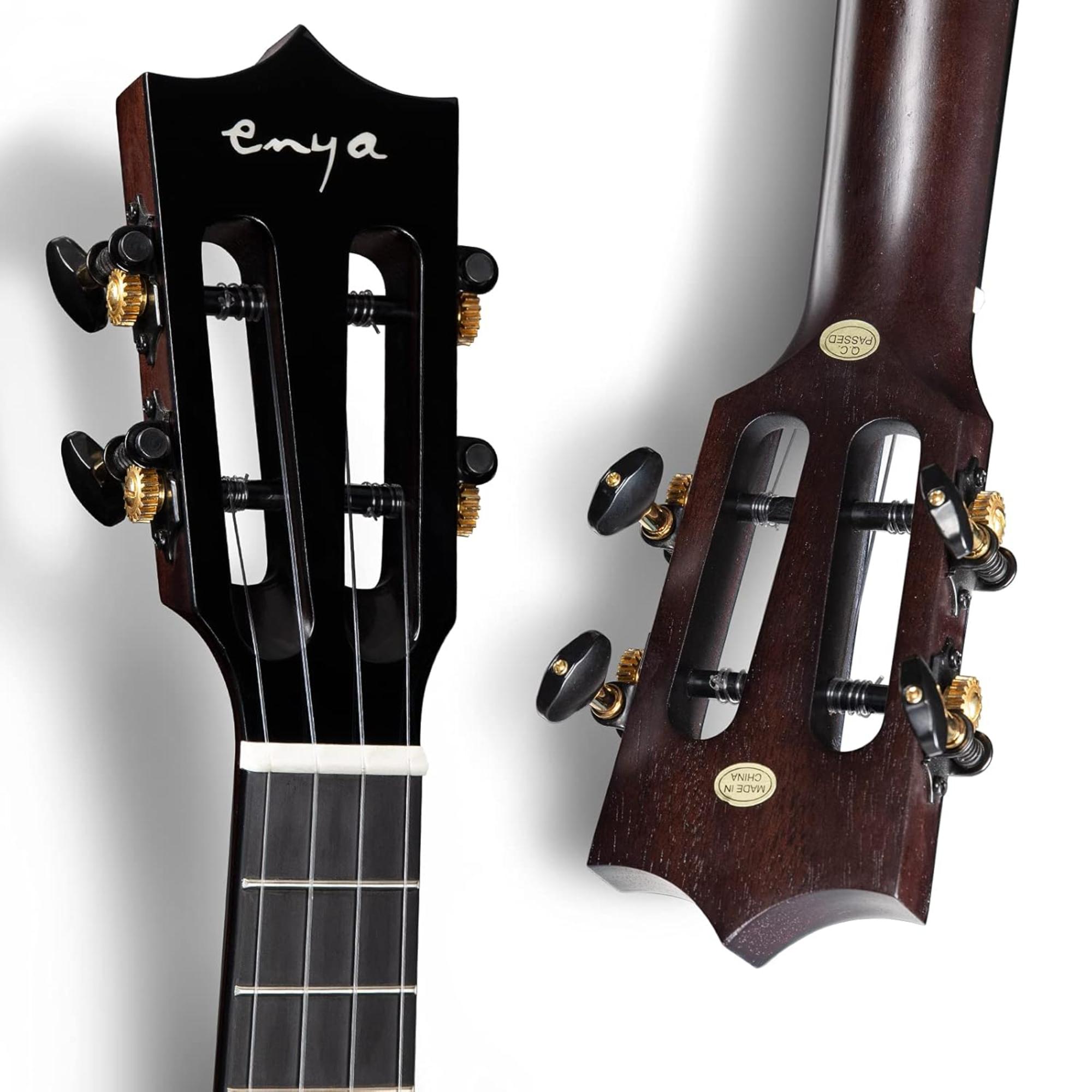 Enya EUT MAD Tenor Solid Mahogany Ukulele - Black