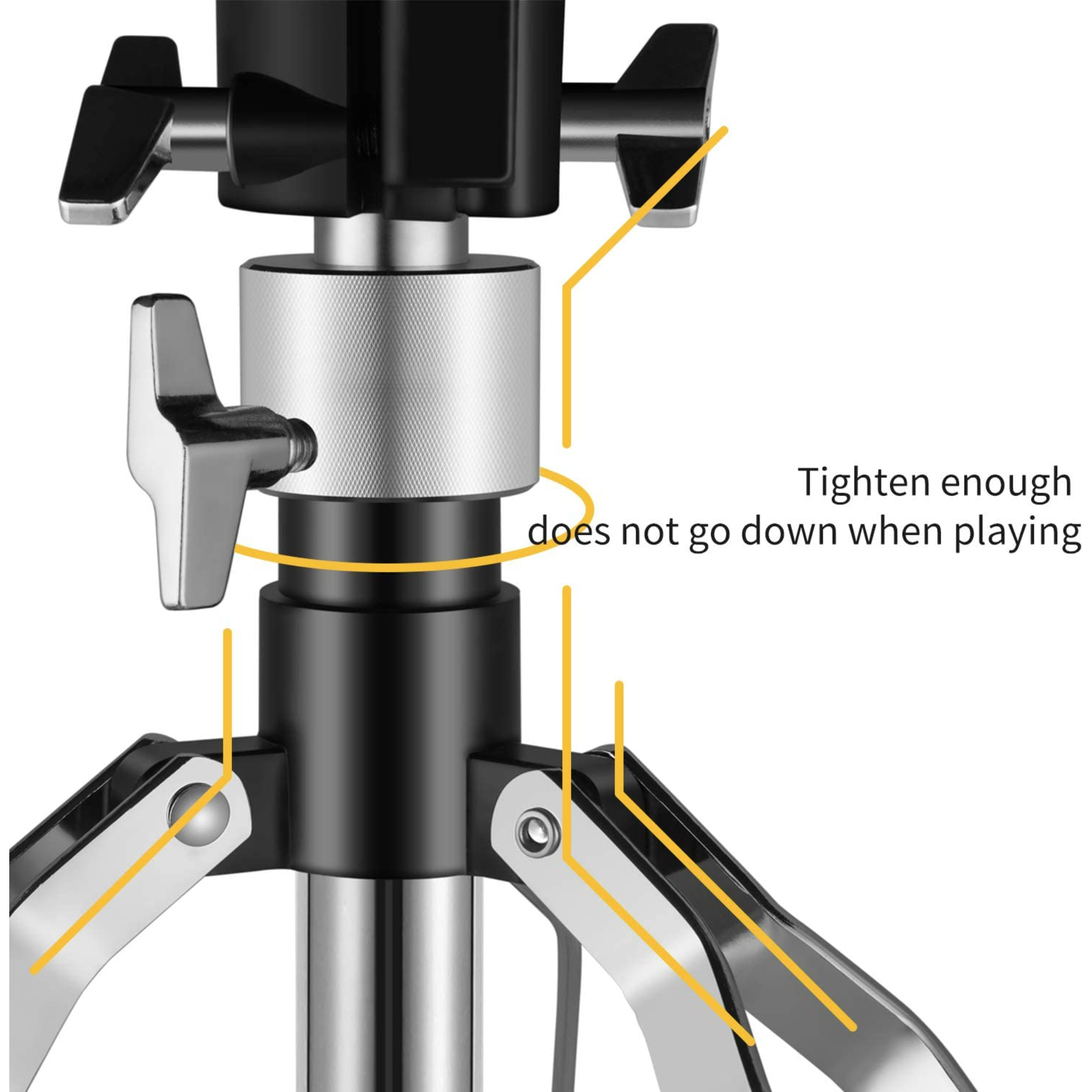 Donner Heavy Duty Drum Throne Motorcycle Style Drum Seat Widened Drum Chair with Upgraded Materials Height Adjustable Padded Stool Double Braced