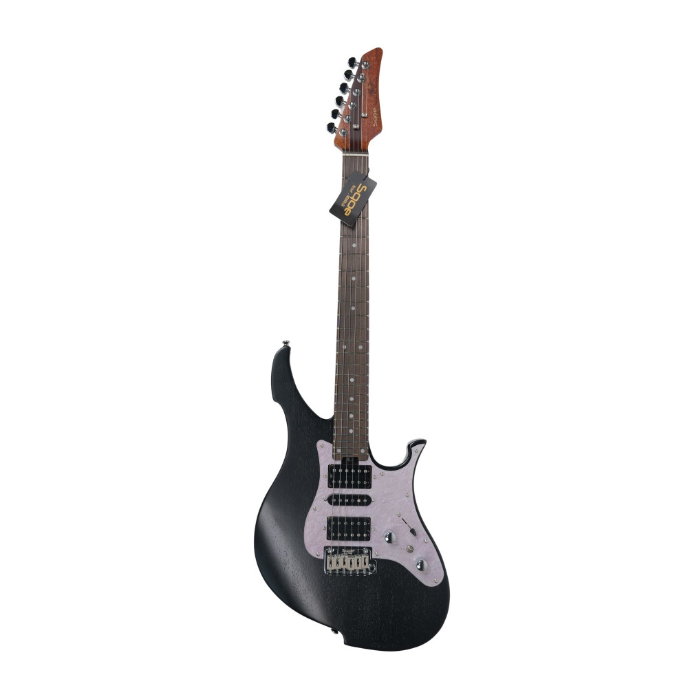 Image of SQOE SEYX700 HSH Offset Electric Guitar - Star Gravel Black
