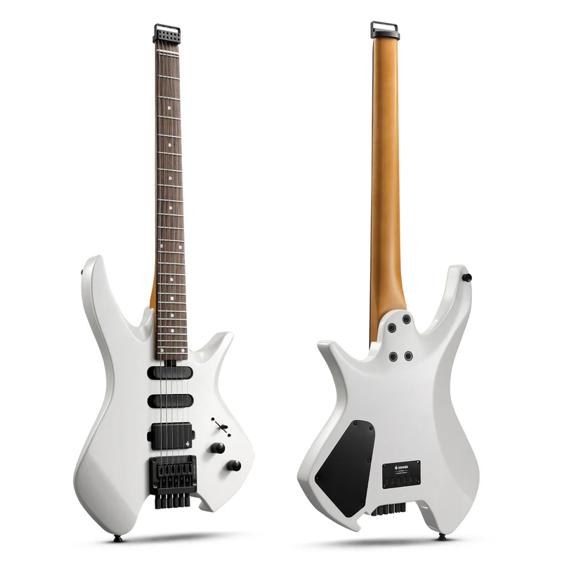 Donner HLX 500 Headless Electric Guitar White