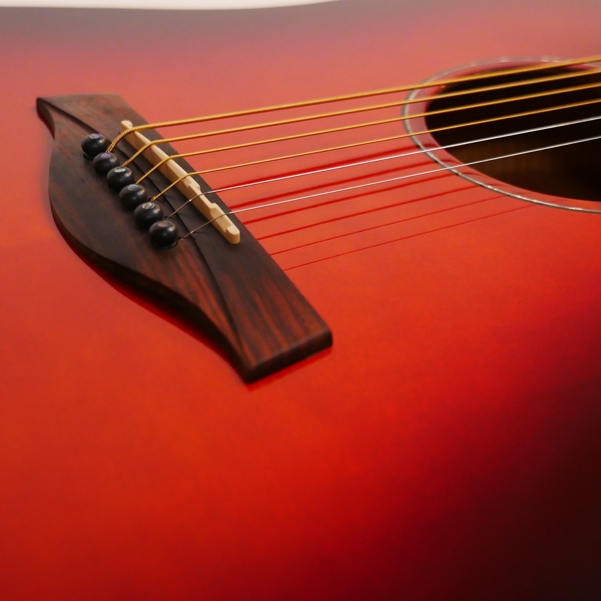 Strydom D241C Red moon acoustic guitar Cherry red