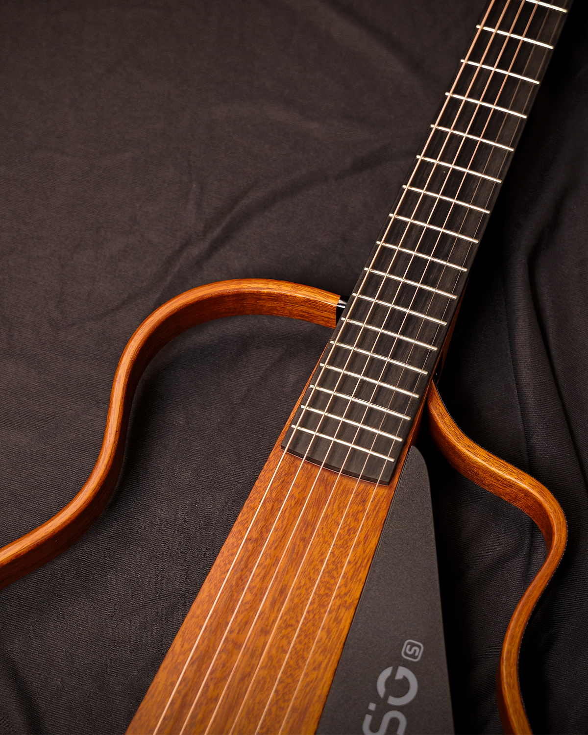 Natasha NBSG-S Silent Steel string Guitar   Solid Mahogany