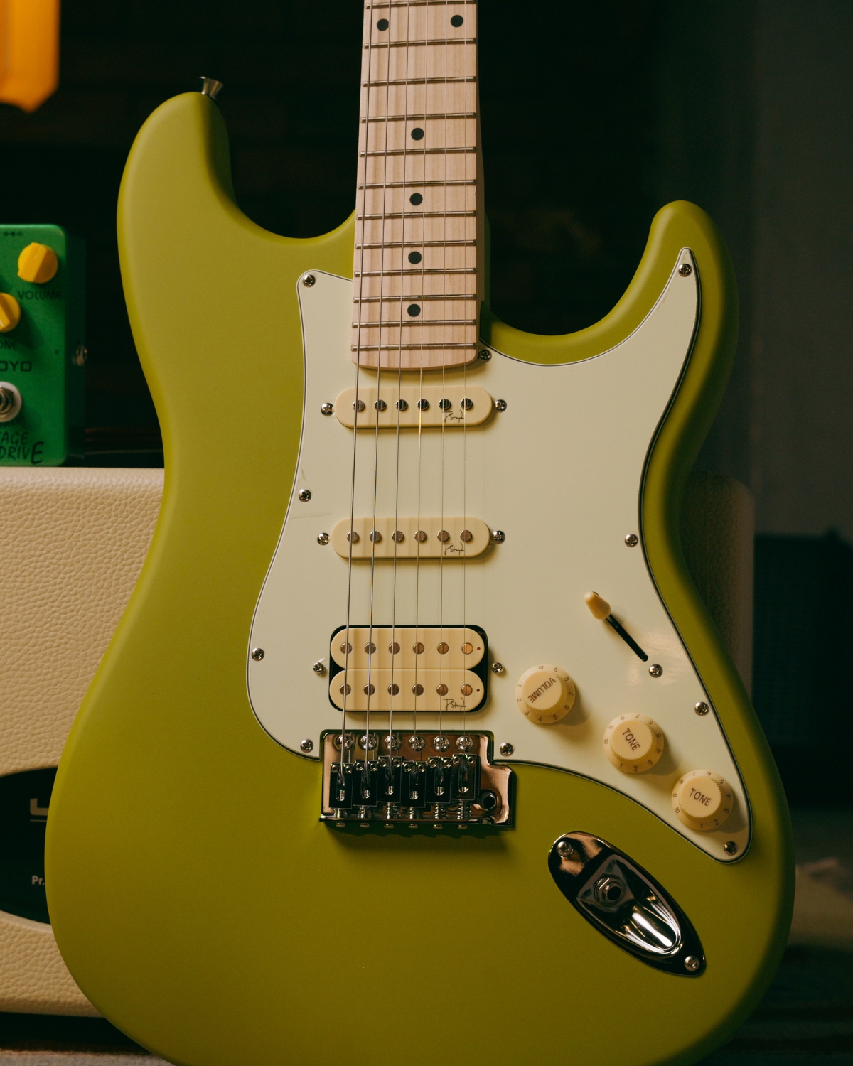 Strydom ST20M Laser Lime Electric Guitar HSS