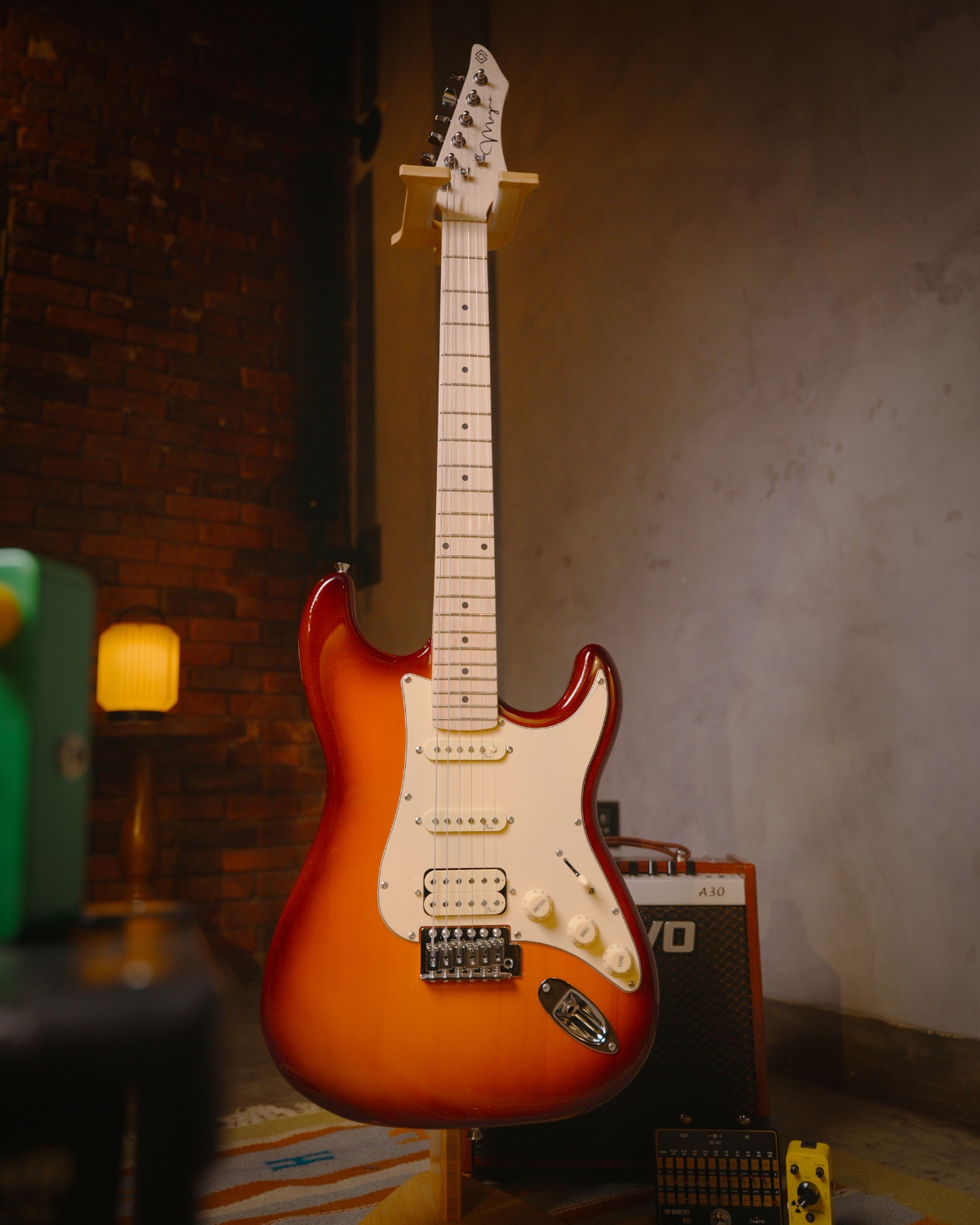 Strydom ST20M Earth Burst Electric Guitar  HSS