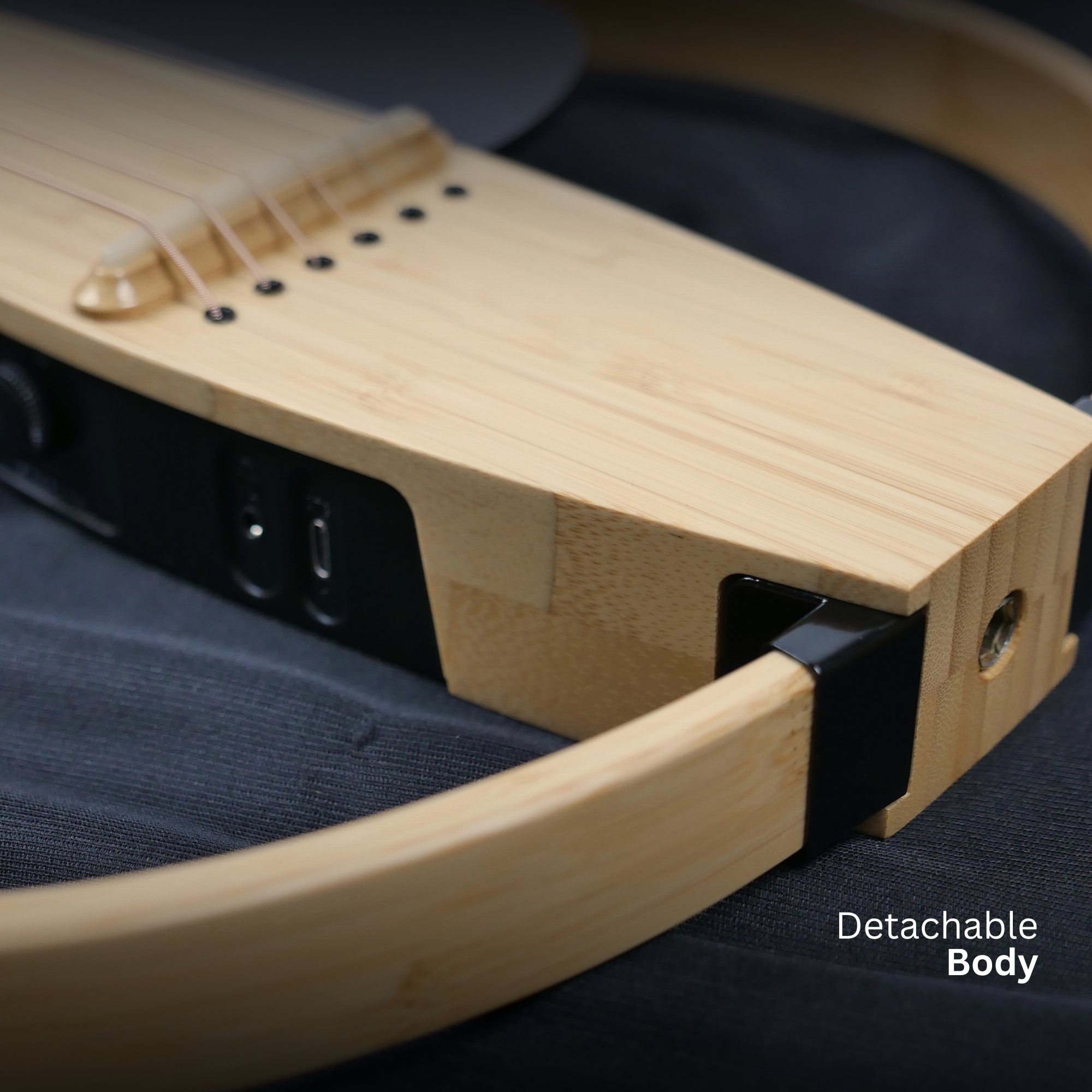 Natasha NBSG Steel String Silent Smart Guitar Bamboo