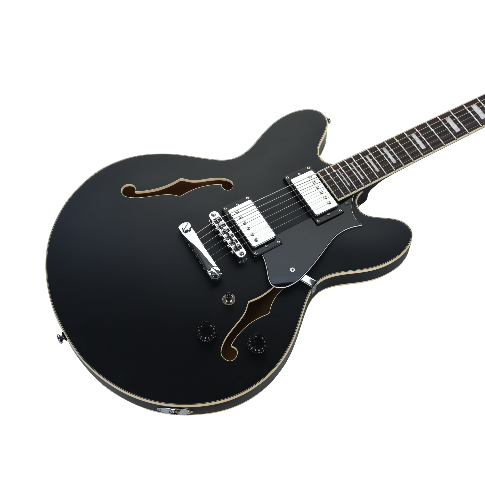 HEX Q300S BK - SEMI HOLLOW Q SERIES - SATIN BLACK