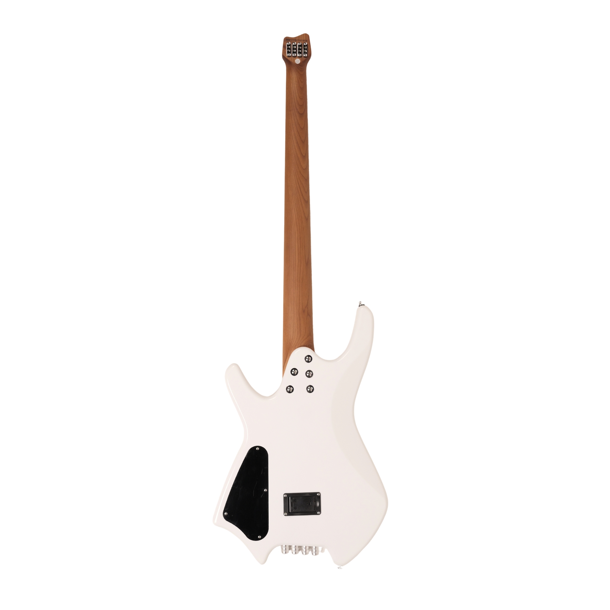 SQOE SBWT700 Pearl White 4-String Headless Electric Bass Roasted Maple India