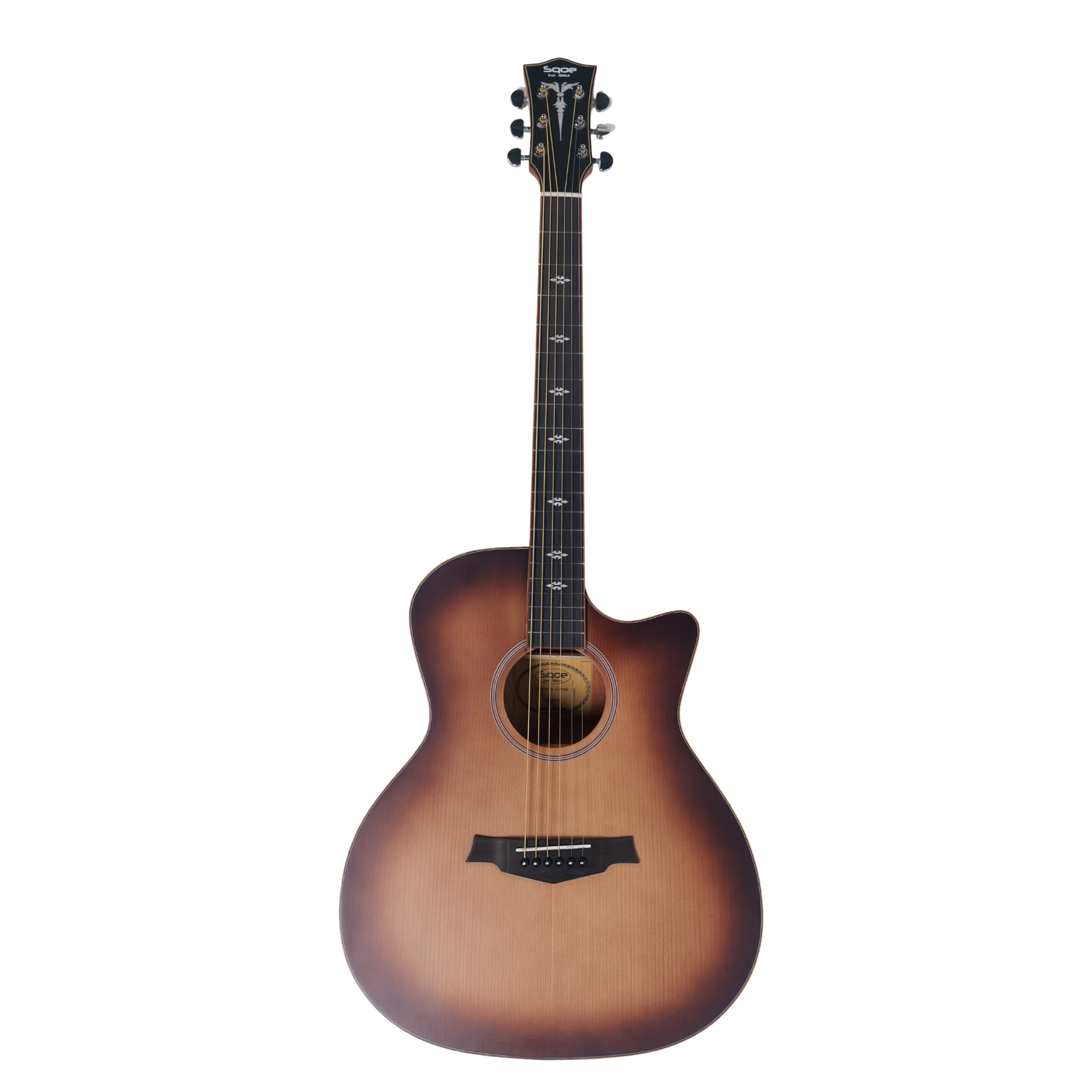 GA40C Tobacco sunburst Solid Spruce Top Acoustic Guitar Mahogany Back Sides