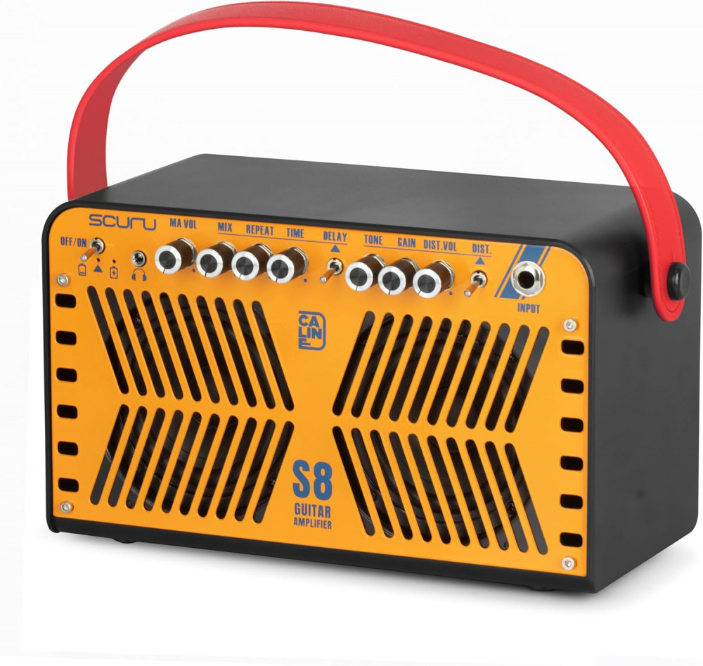Image of Caline Scuru S8G Portable Guitar Amplifier 20W with Bluetooth &amp; Effects