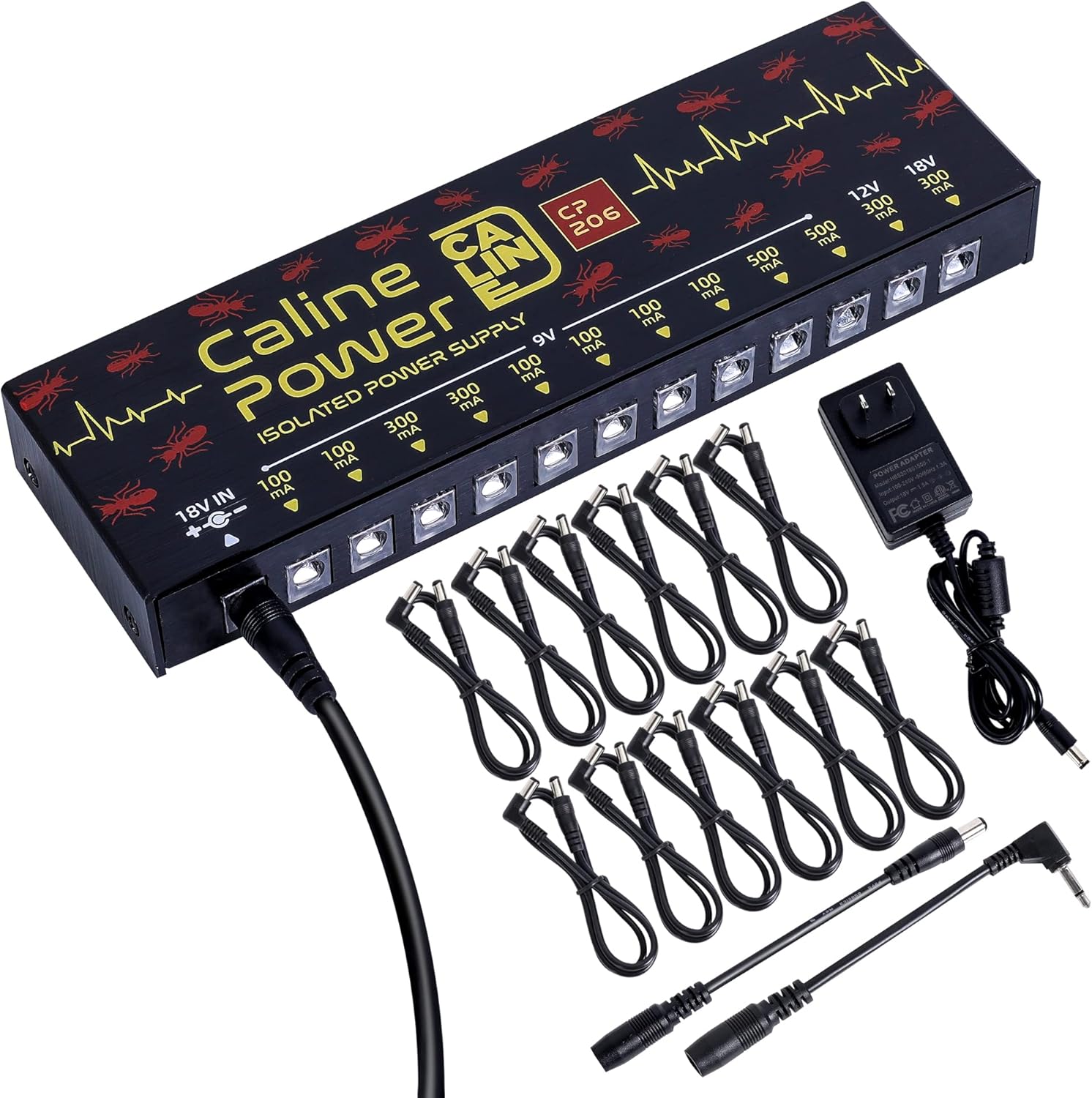 Caline CP-206 Fully Isolated Pedalboard Power Supply