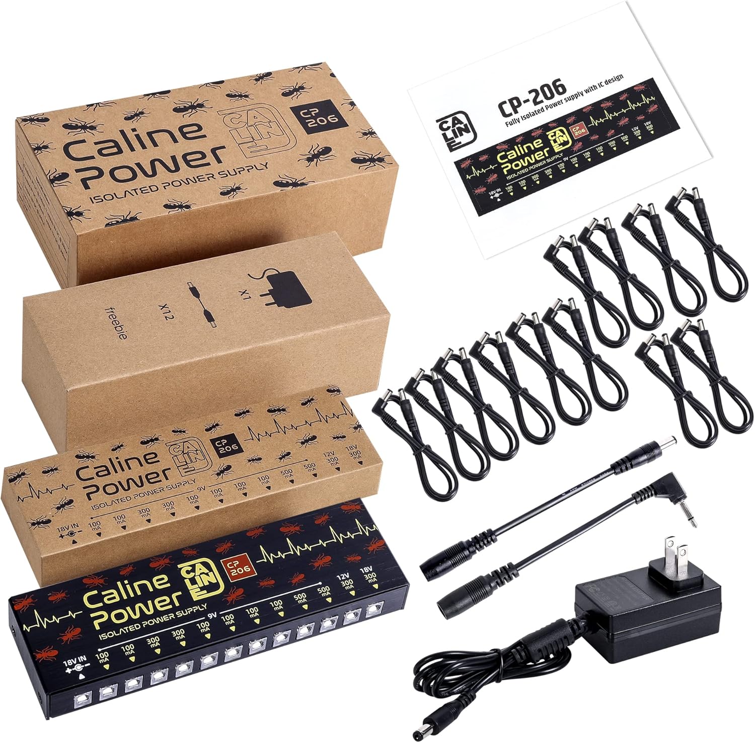 Caline CP-206 Fully Isolated Pedalboard Power Supply