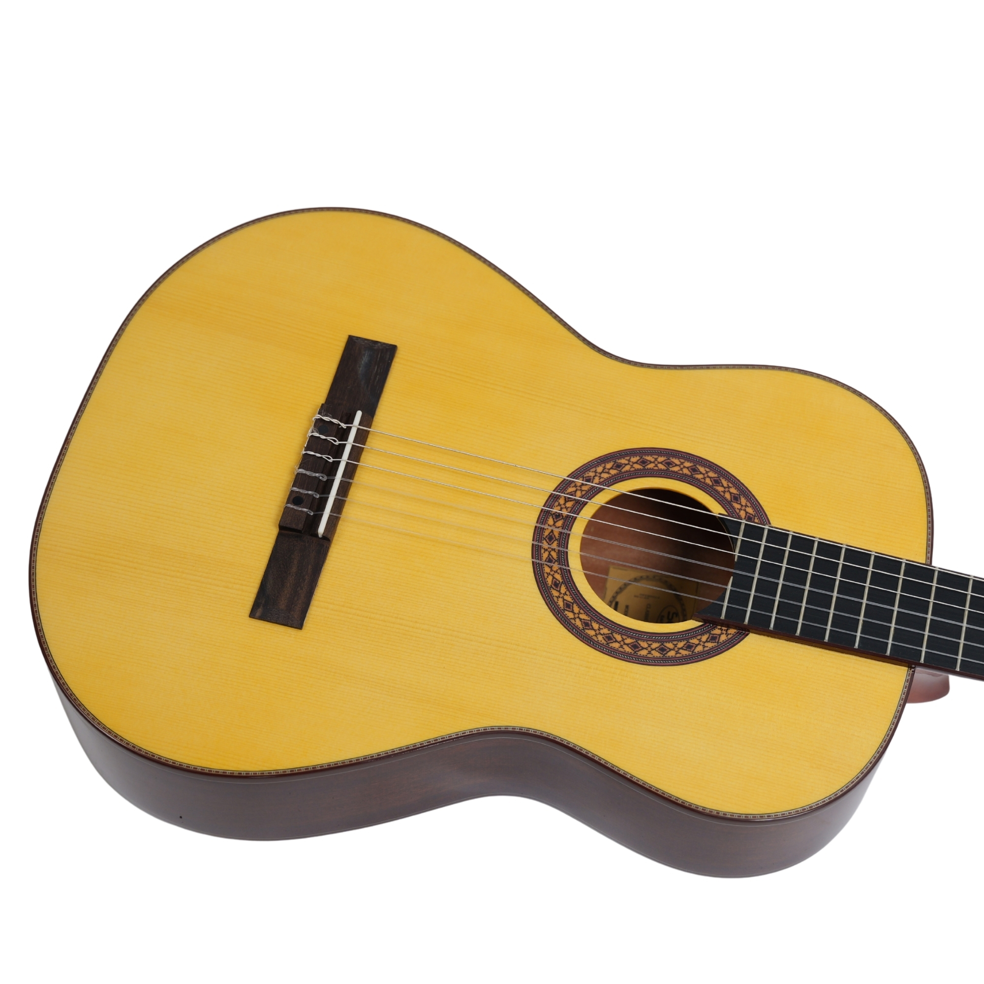 SQOE EC3968 Spruce Vintage Yellow Classical Guitar