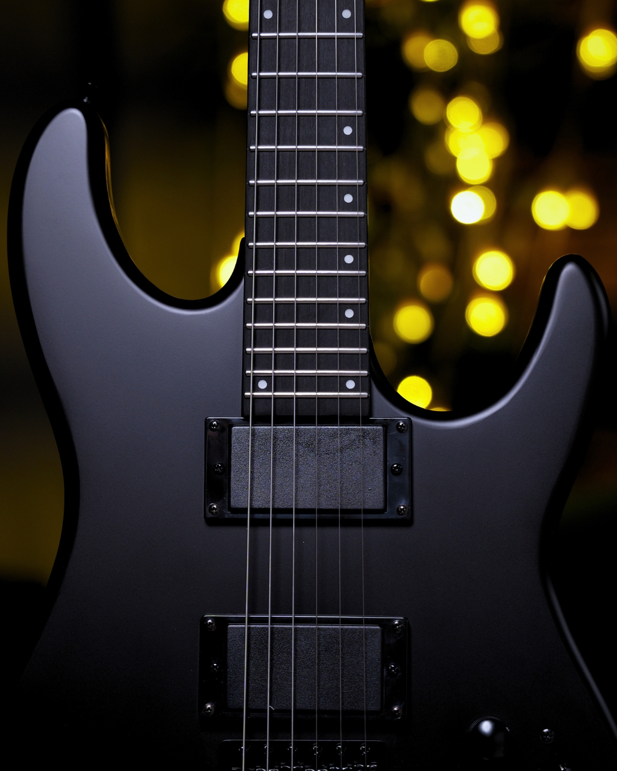 SQOE SEIB300 Electric Guitar Black warrior  24 Frets Dual Humbucker Metal Guitar