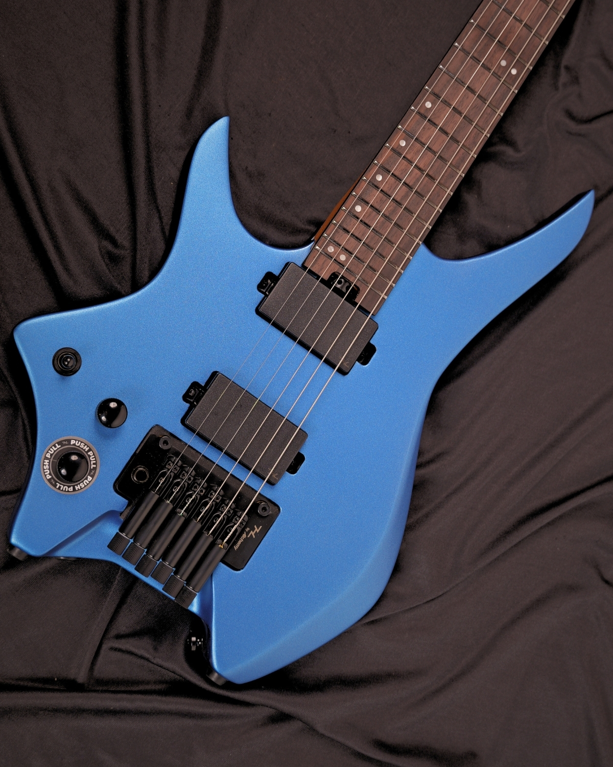 HEX N500L S LEFTY MEB METALLIC ELECTRIC BLUE NEXT SERIES - STAINLESS STEEL FRETS