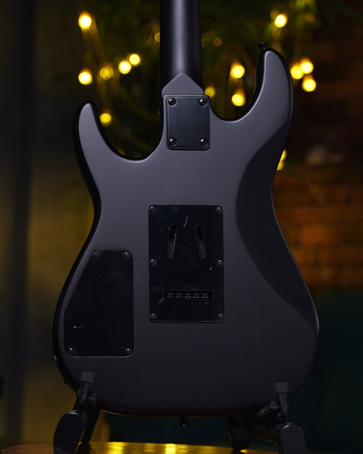 SQOE SEIB300 Electric Guitar Black warrior  24 Frets Dual Humbucker Metal Guitar