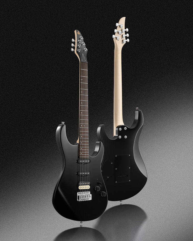 Donner DMT-66 39 Inch Full Size Electric Guitar for Beginner Starter Electric Guitar Kit with Bag Black