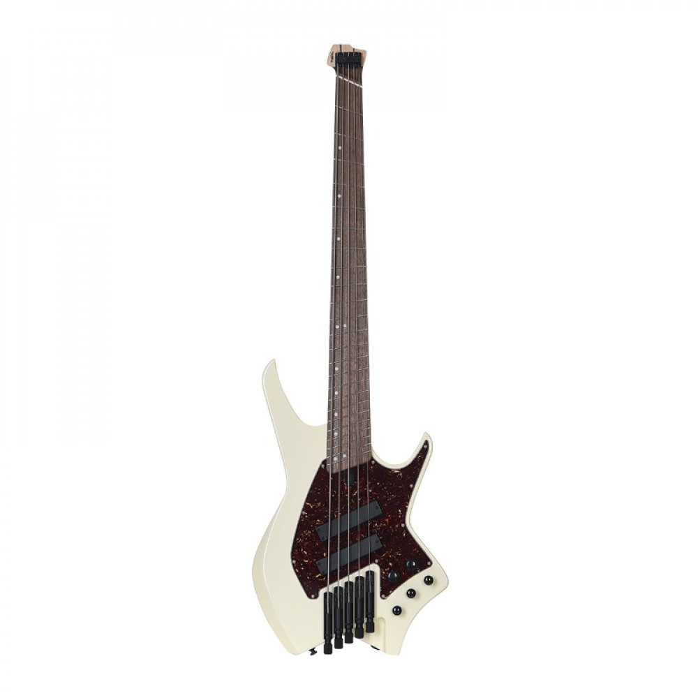 Image of Hex NB505G/ IV IVORY Headless bass 5 string SS frets