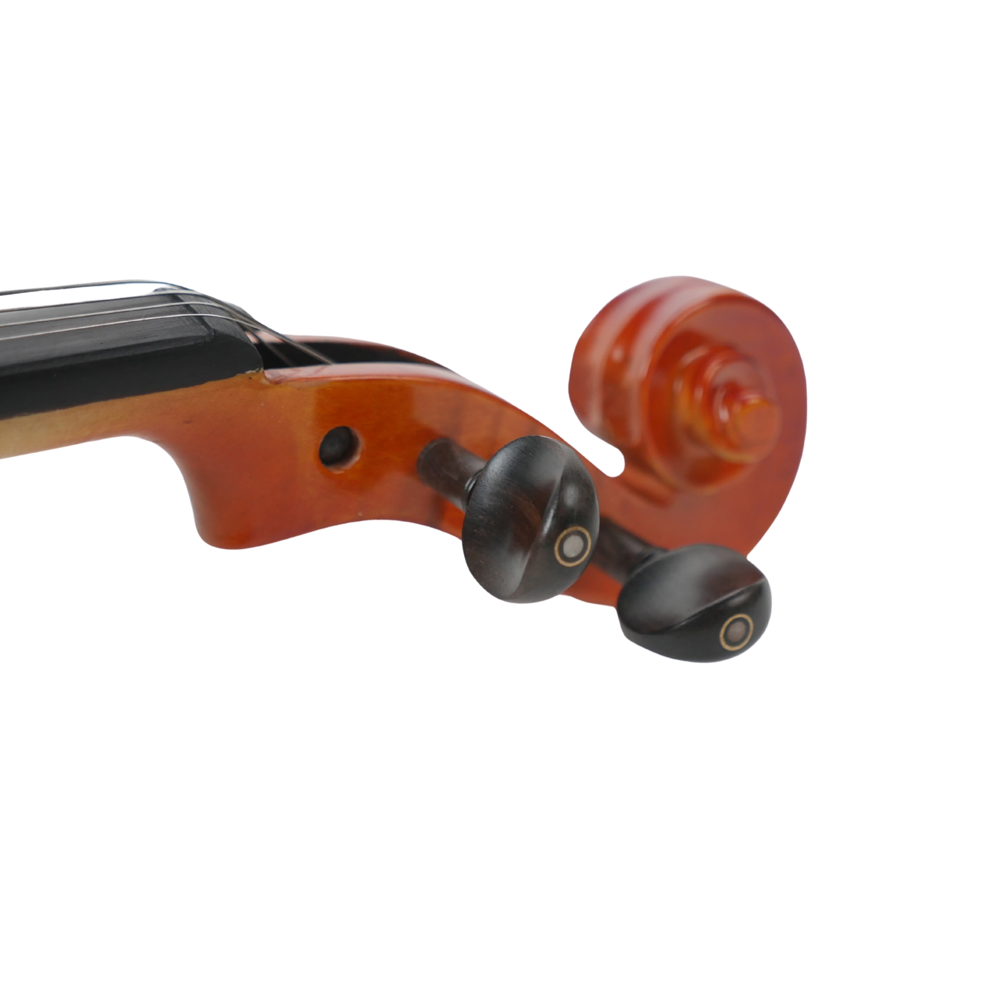 PR VNF103E Acoustic Violin Spruce Top Flame Maple Ebony Fittings Bow Case