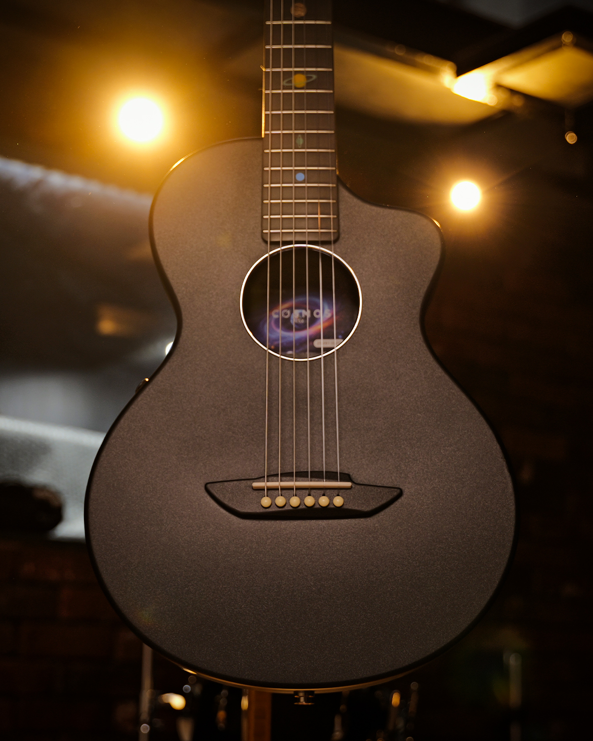 Natasha Cosmos NSX Carbon Fibre Classical Guitar with Smart Pickup Cosmic black