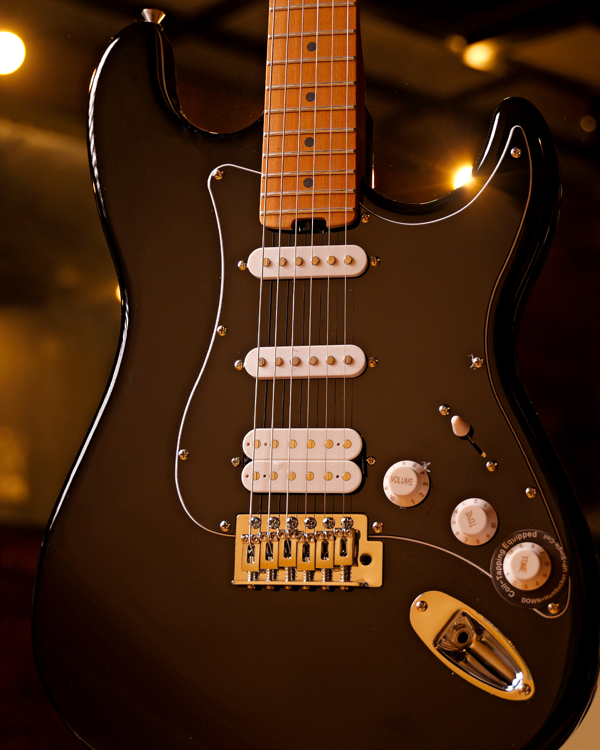 Strydom ST30M Tuxedo Black  HSS  Push-Pull Coil Split