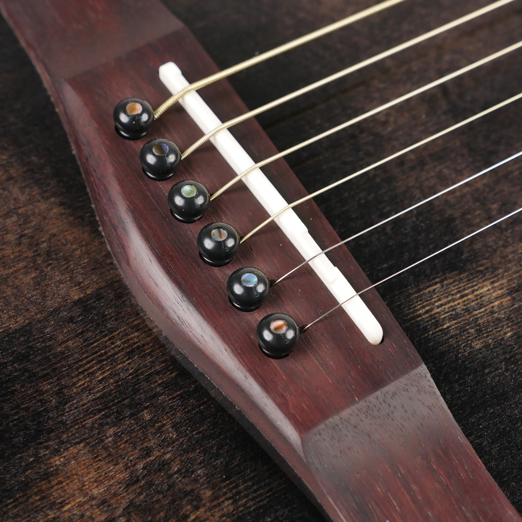 SQOE S340 FGCS Solid top Acoustic guitar - Trans Black