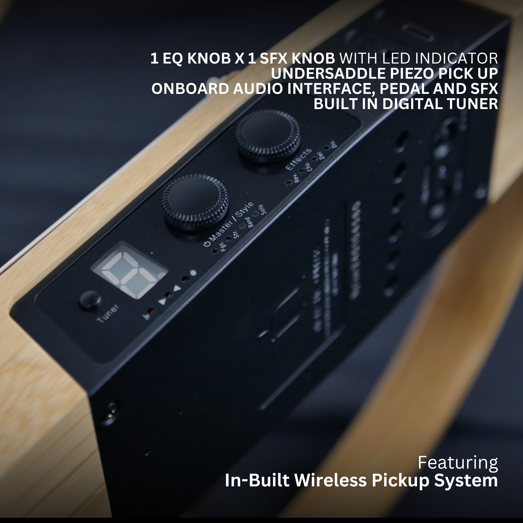 Natasha NBSG Nylon Silent Smart Guitar Bamboo