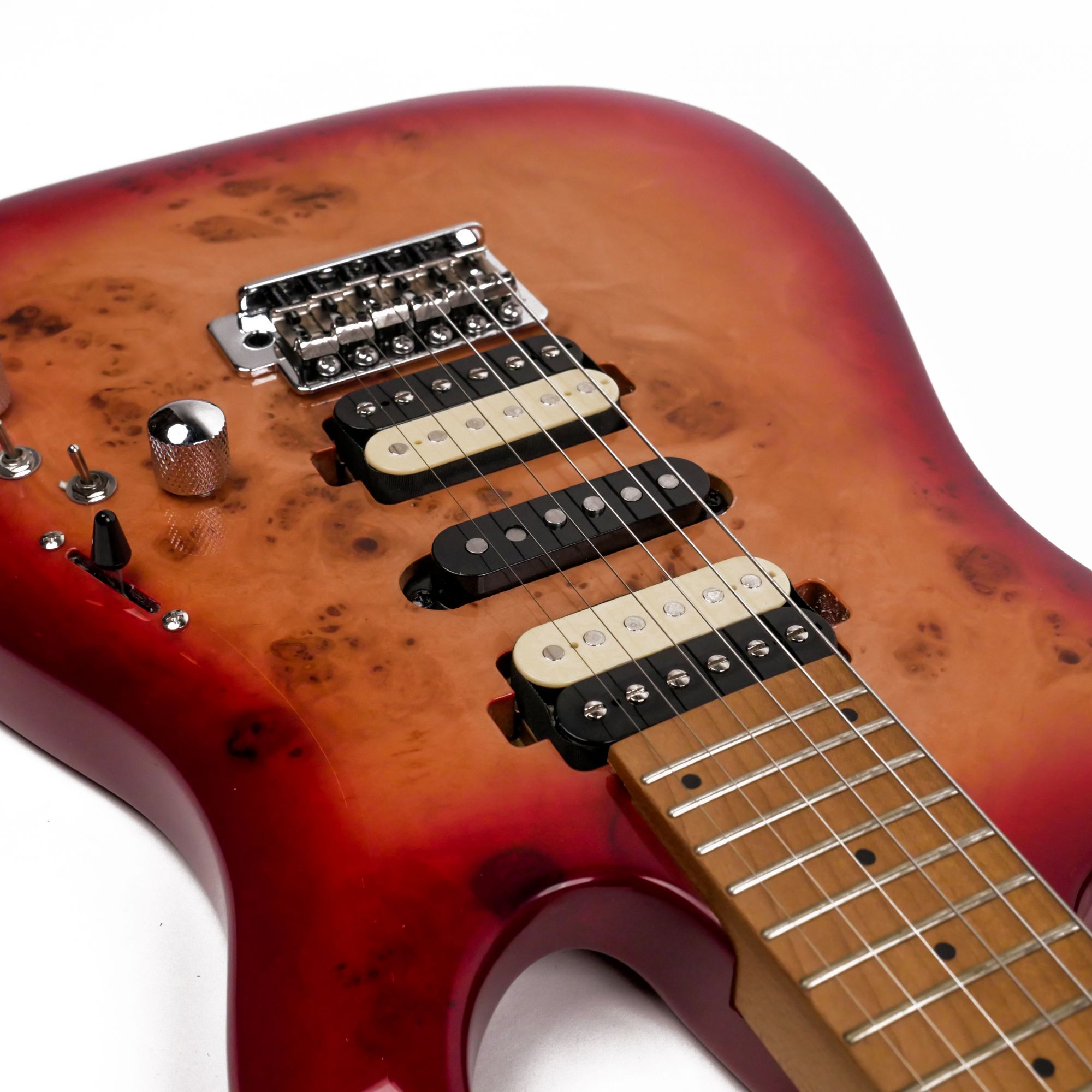 SQOE SEIB550 Cherry Red HSH Super Strat series