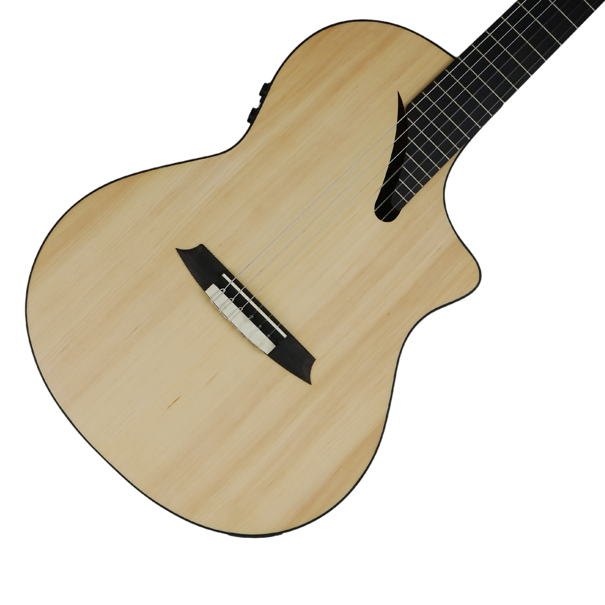 Martinez Performer Series MS-14MH Solid Spruce TopMahogany Classical-Electric Guitar Natural w Martinez T4 Double Source Pickup