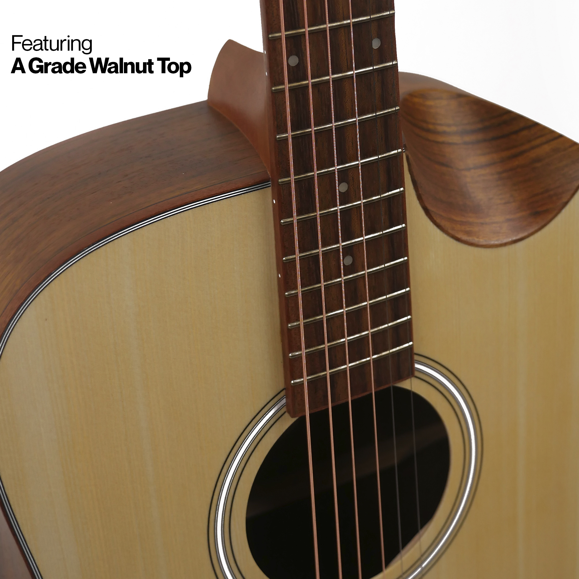 SQOE SQ-D-BQJ Acoustic guitar - Natural