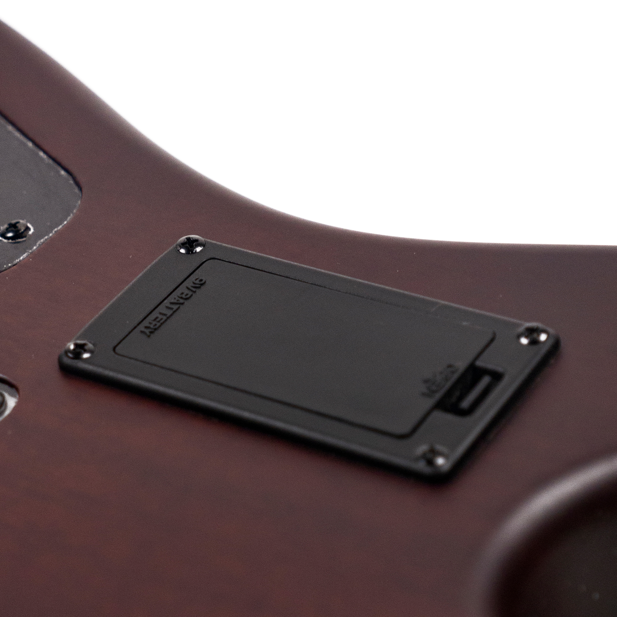 SQOE SETL800 Acoustic electric stage silent guitar - Natural Dark mahogany