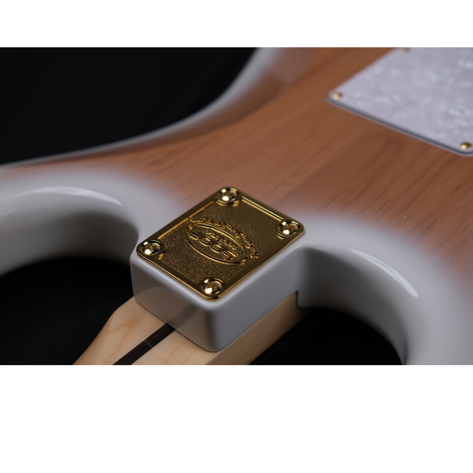 SQOE SEST900 alnico 5 HSS Flame maple top - Solar flare