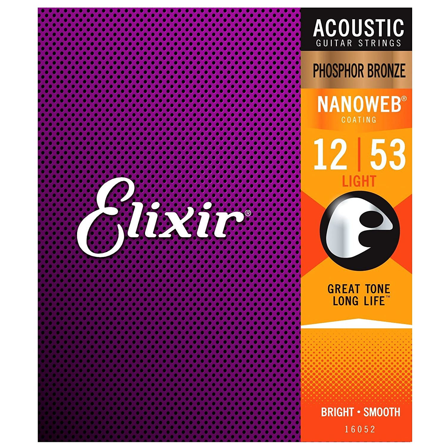 Elixir Phosphor Bronze Nanoweb Light 12-53