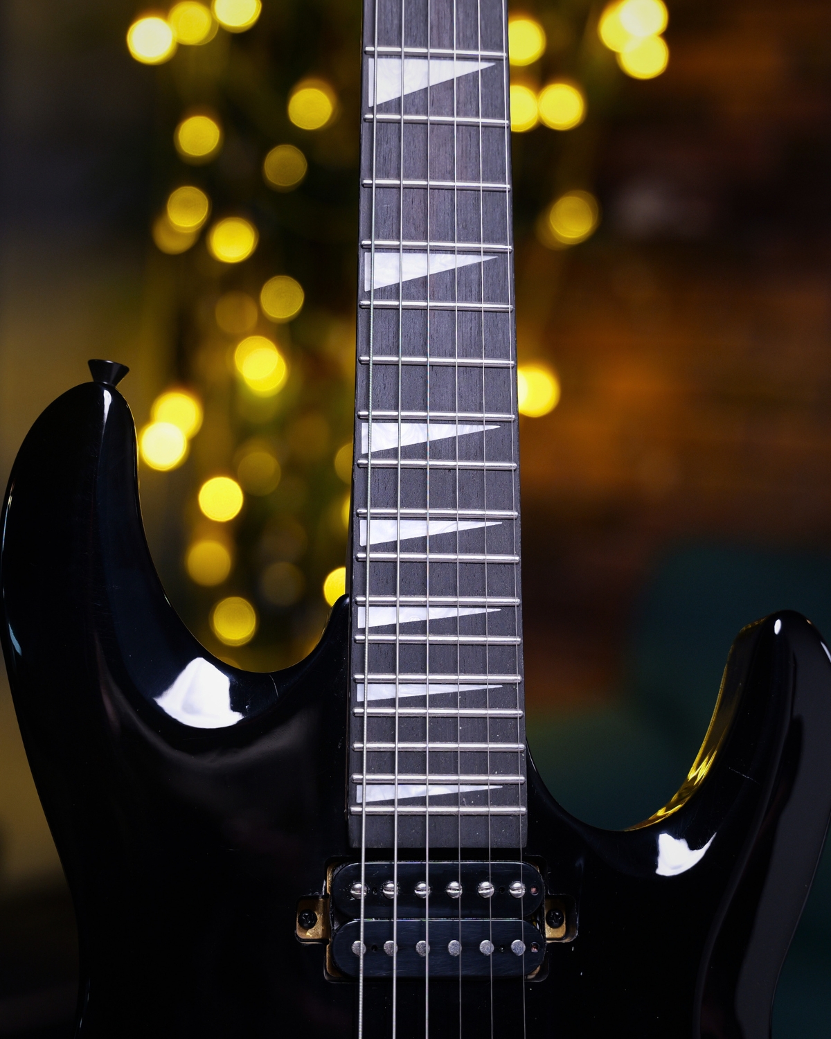 SQOE SEFR700 Black warrior HH Floyd Rose Electric Guitar Alnico Pickups Coil Split
