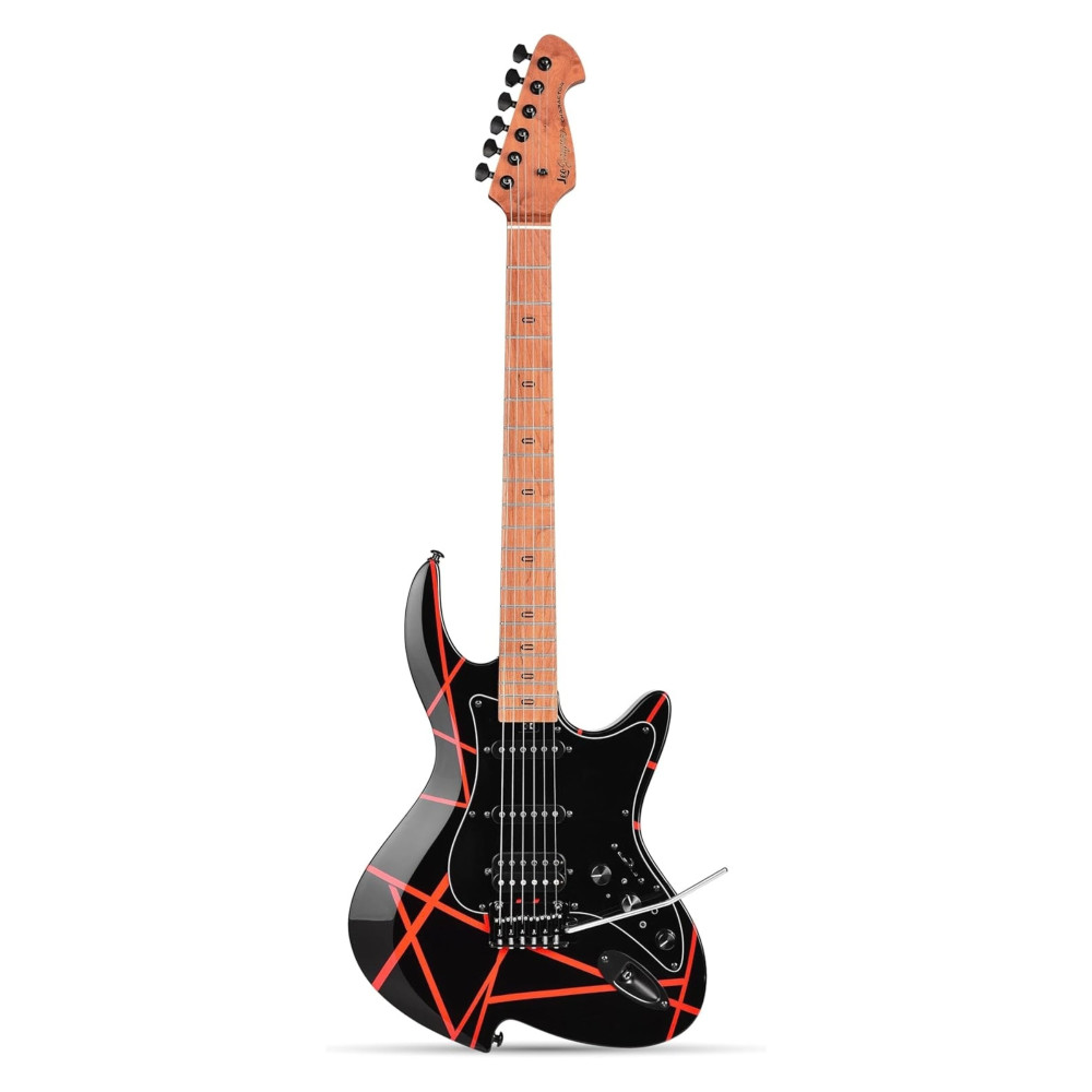Image of Leo Jaymz Character Echophantom Electric Guitar - Red Black