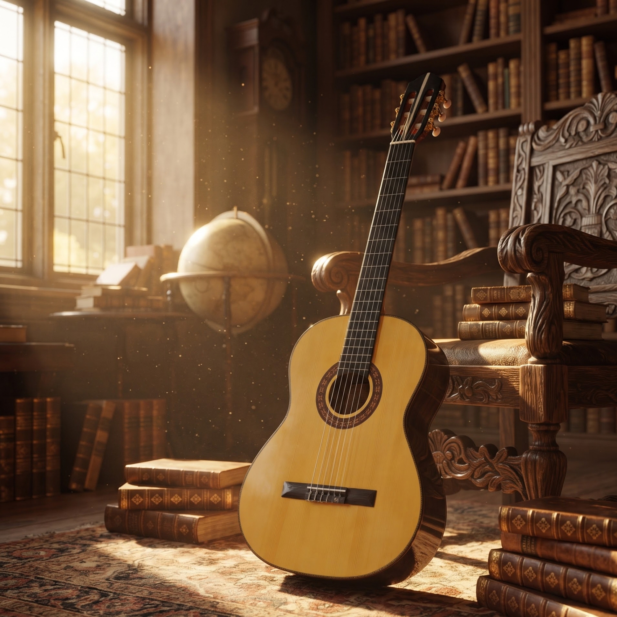 SQOE EC3968 Spruce Vintage Yellow Classical Guitar