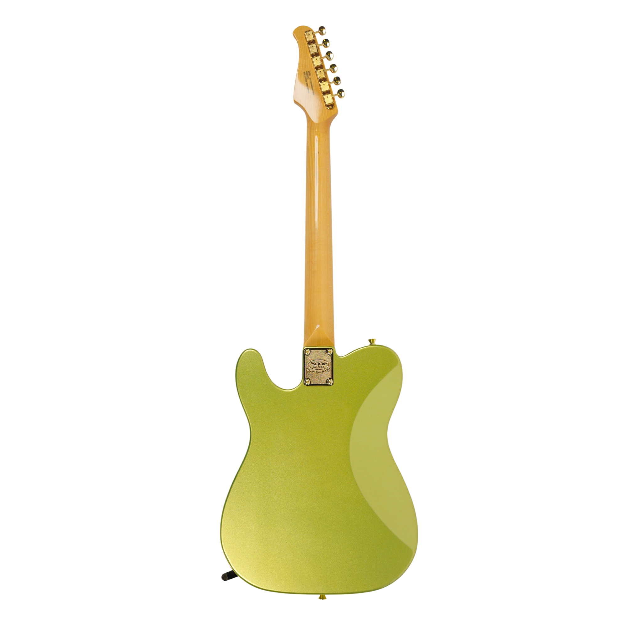 SQOE SETL1000FR  Lime green Premium Custom Telecaster with Bigsby Tremolo  ABS Case