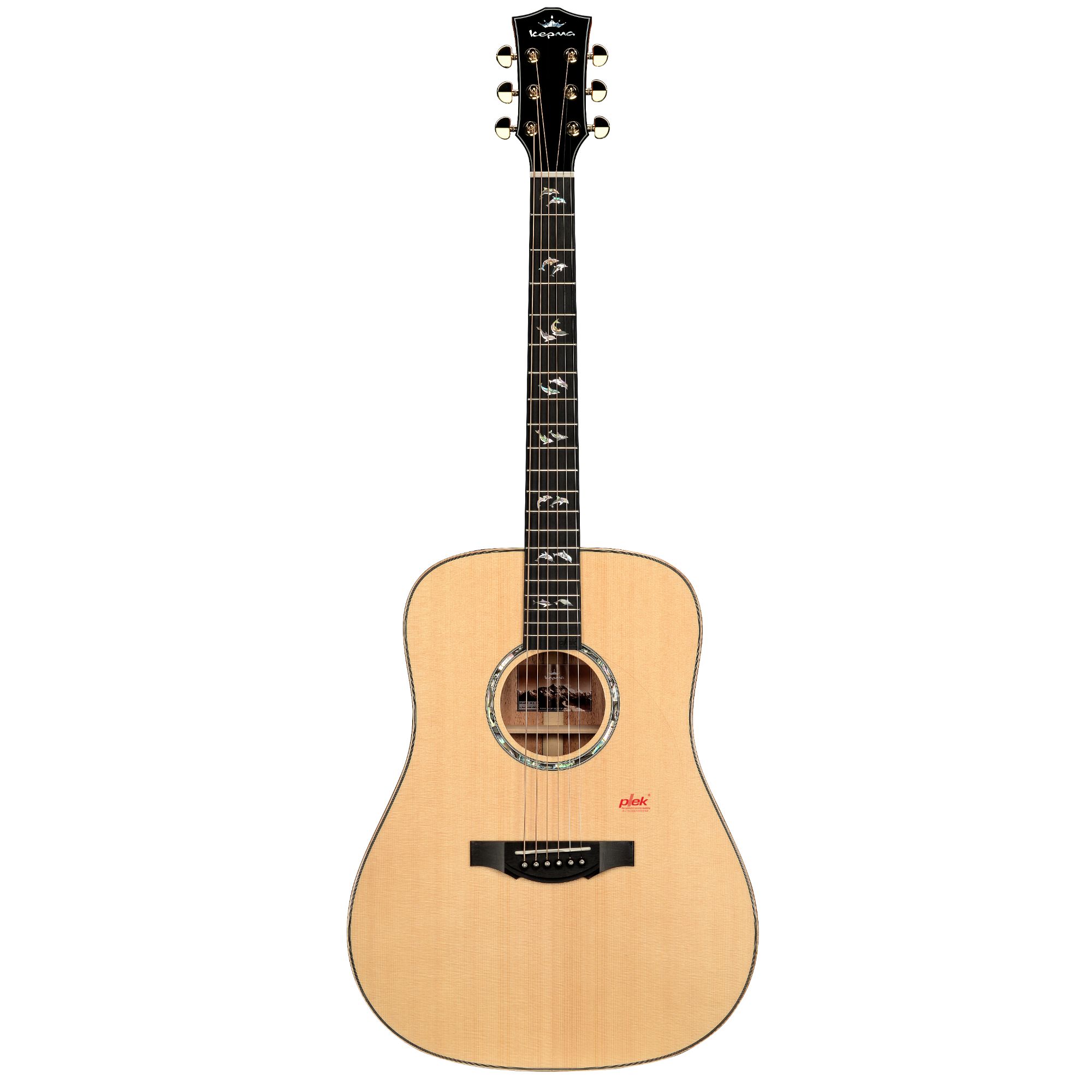Kepma A1E D All Solid dreadnaught shape guitar with Lr baggs stage pro anthem pick up