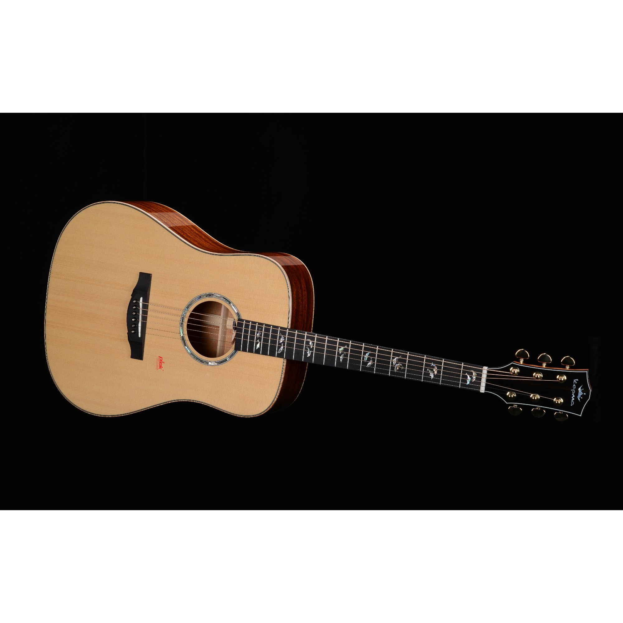 Kepma A1E D All Solid dreadnaught shape guitar with Lr baggs stage pro anthem pick up