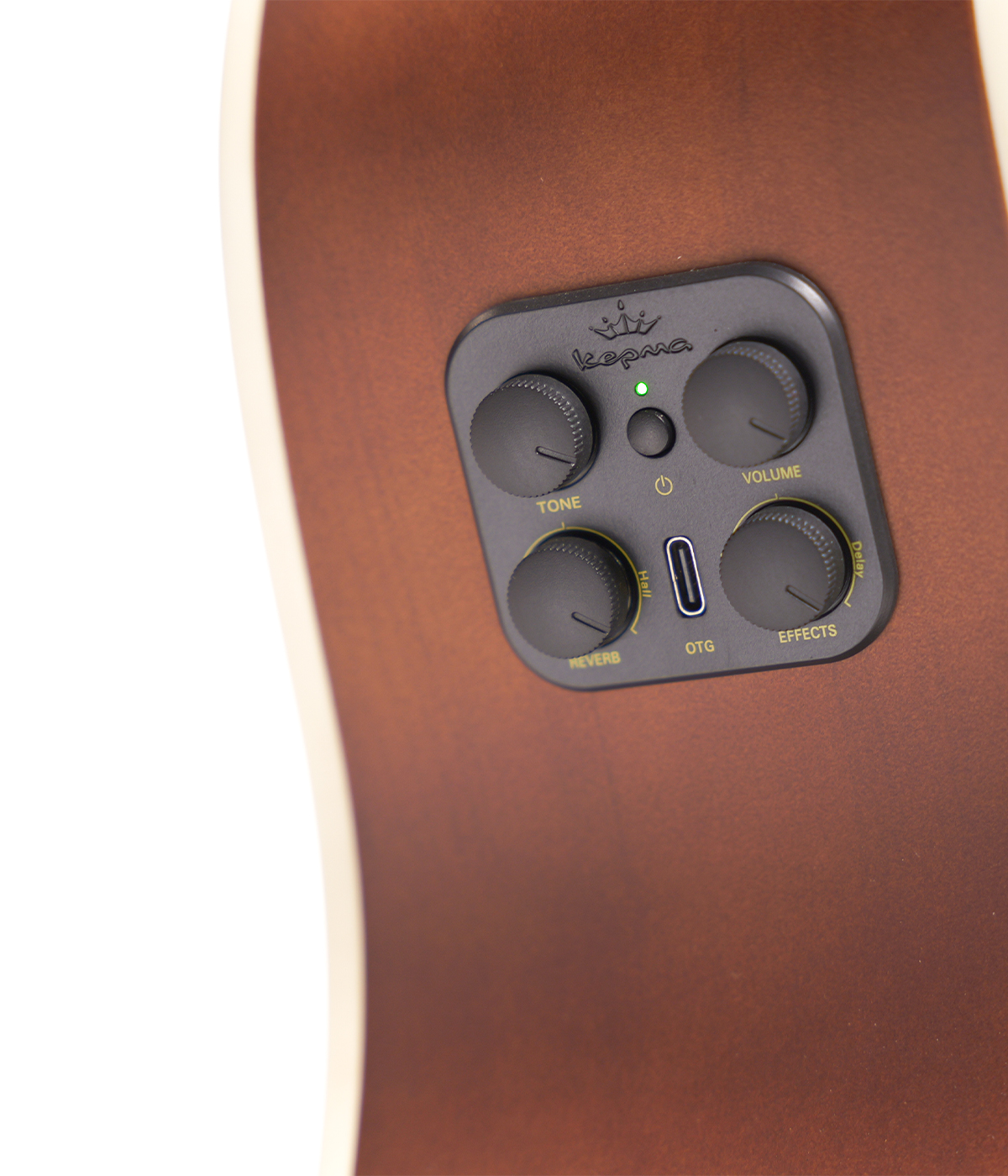 Kepma A1CE TRANS K10- Semi acoustic Guitar- Crimson satin