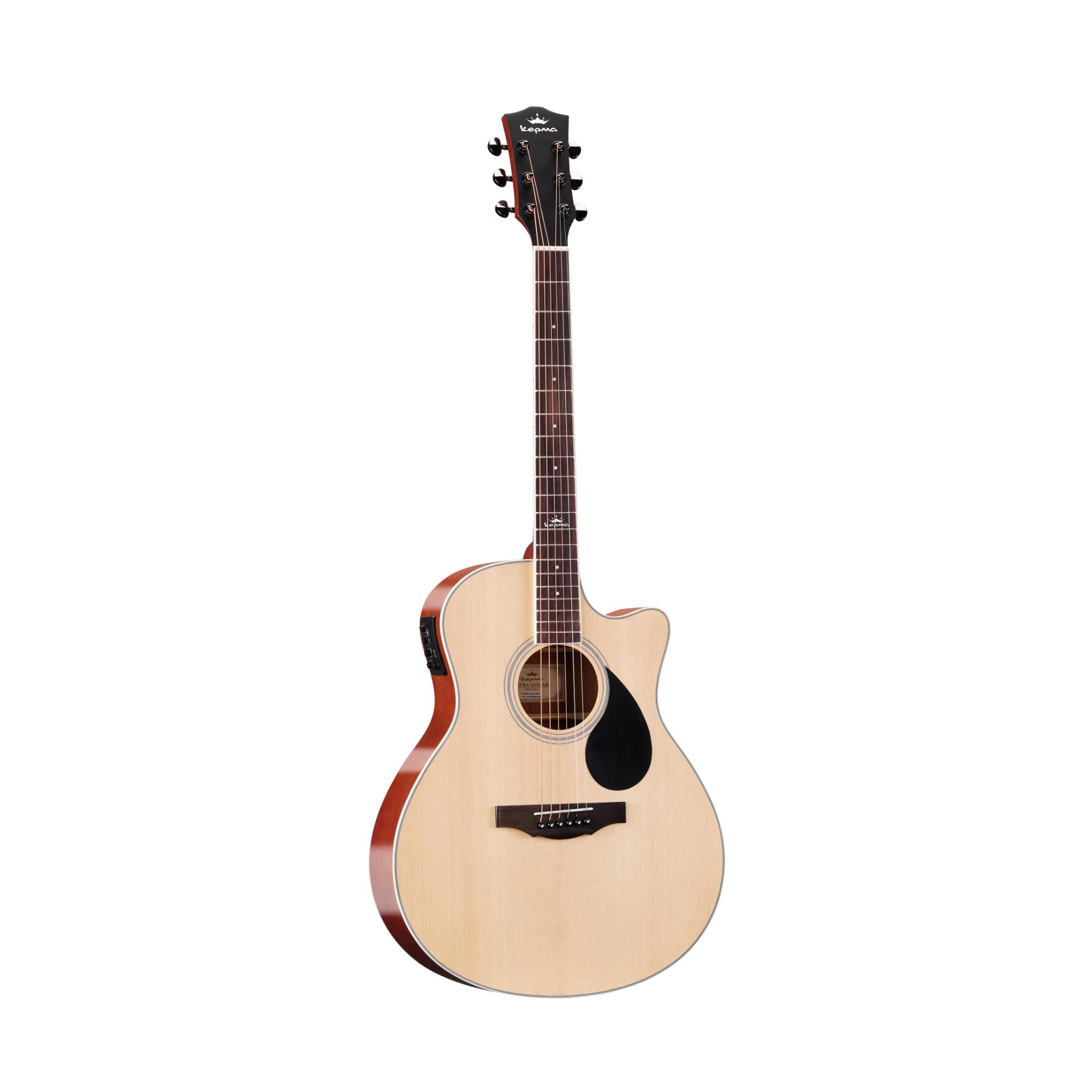 Kepma A1CE - Semi acoustic Guitar- Natural Glossy
