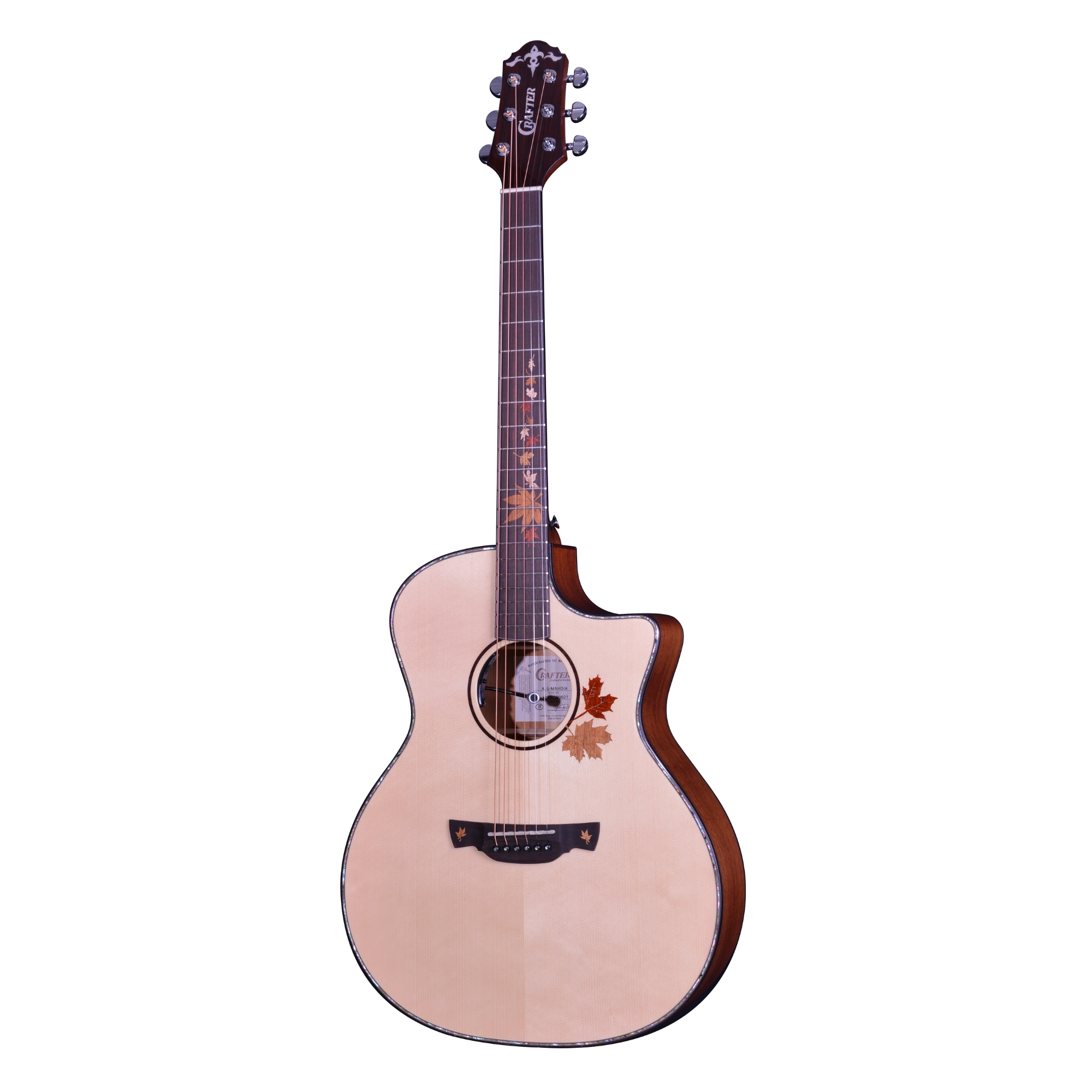 Crafter AL G MAHO CE Autumn Leaves Acoustic Electric Guitar
