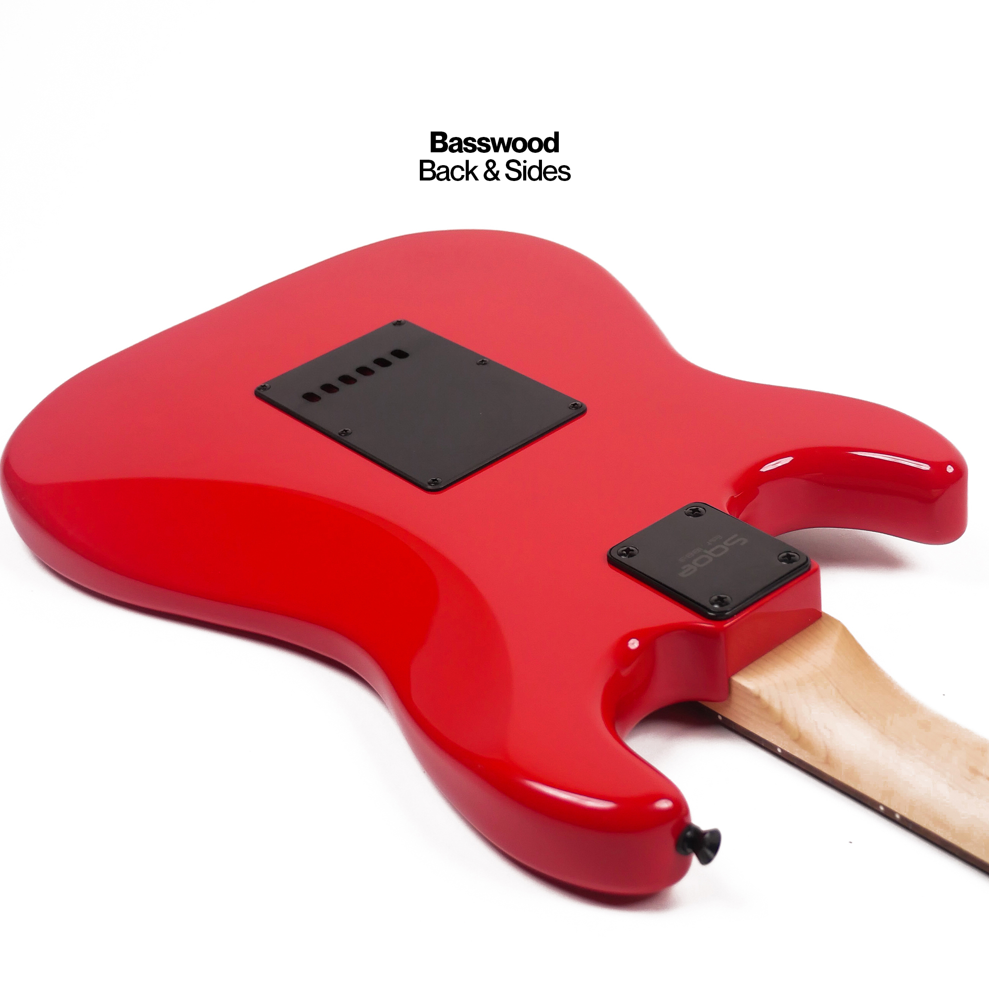 SQOE SEST230 HSS Electric guitar Red