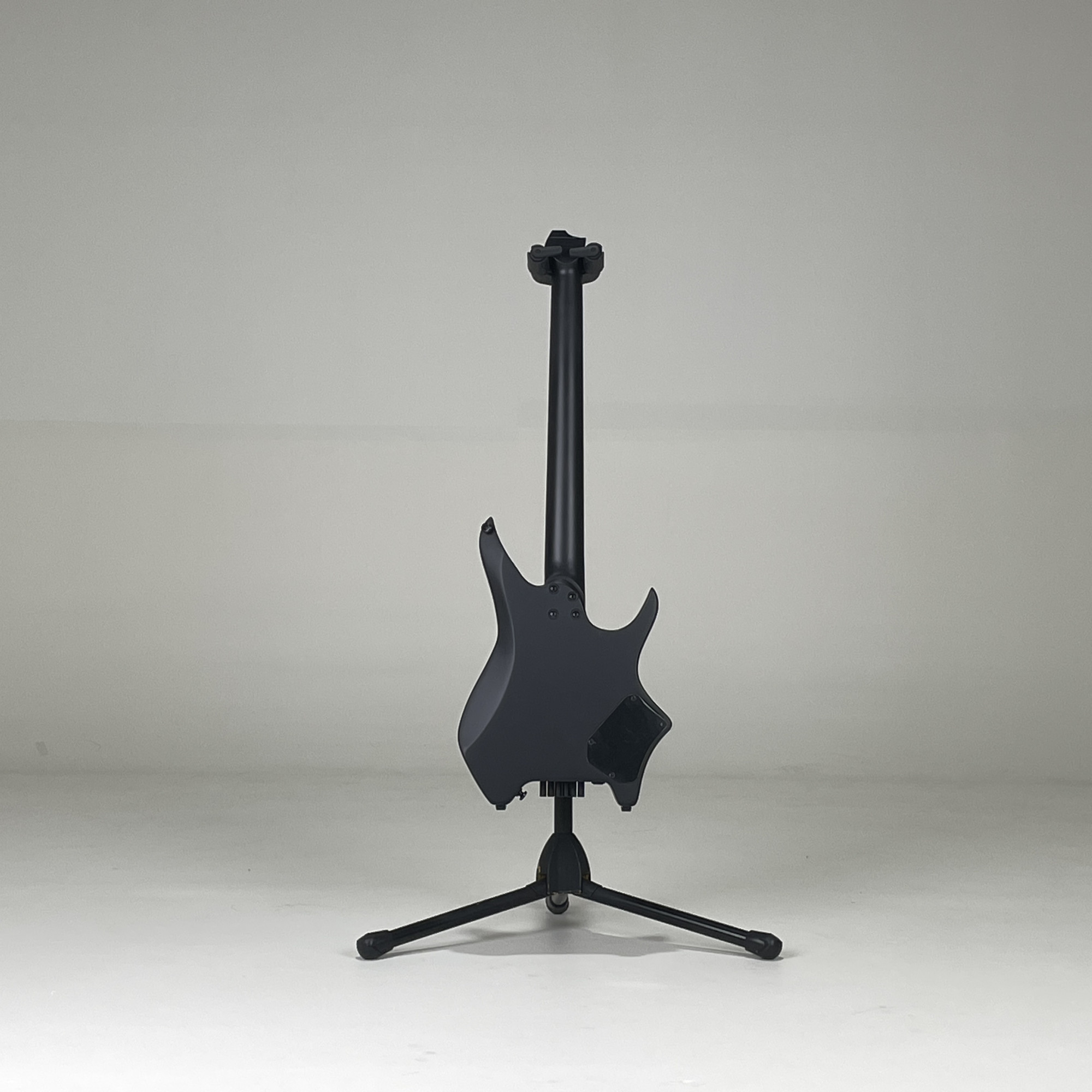 HEX N400L S BK BLACK LEFT HANDED - STAINLESS STEEL FRETS