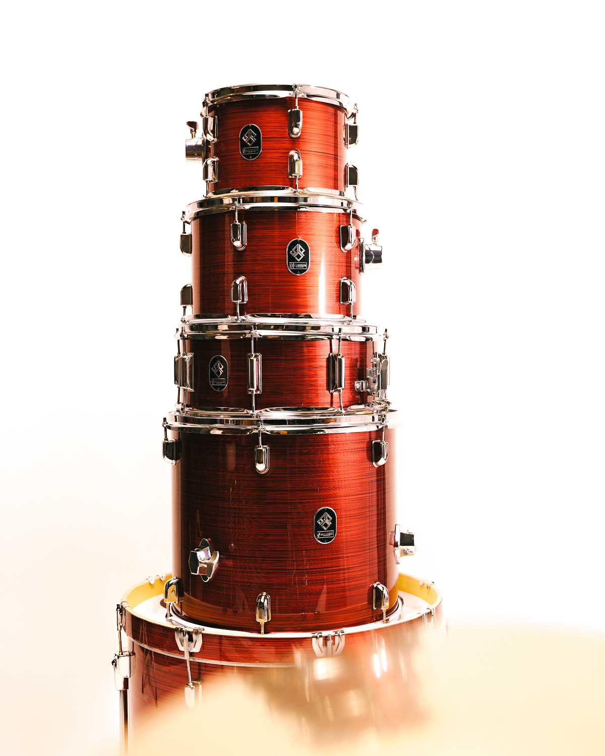 Strydom Sonic Scout 5-Piece Acoustic Drum Kit Ignition red