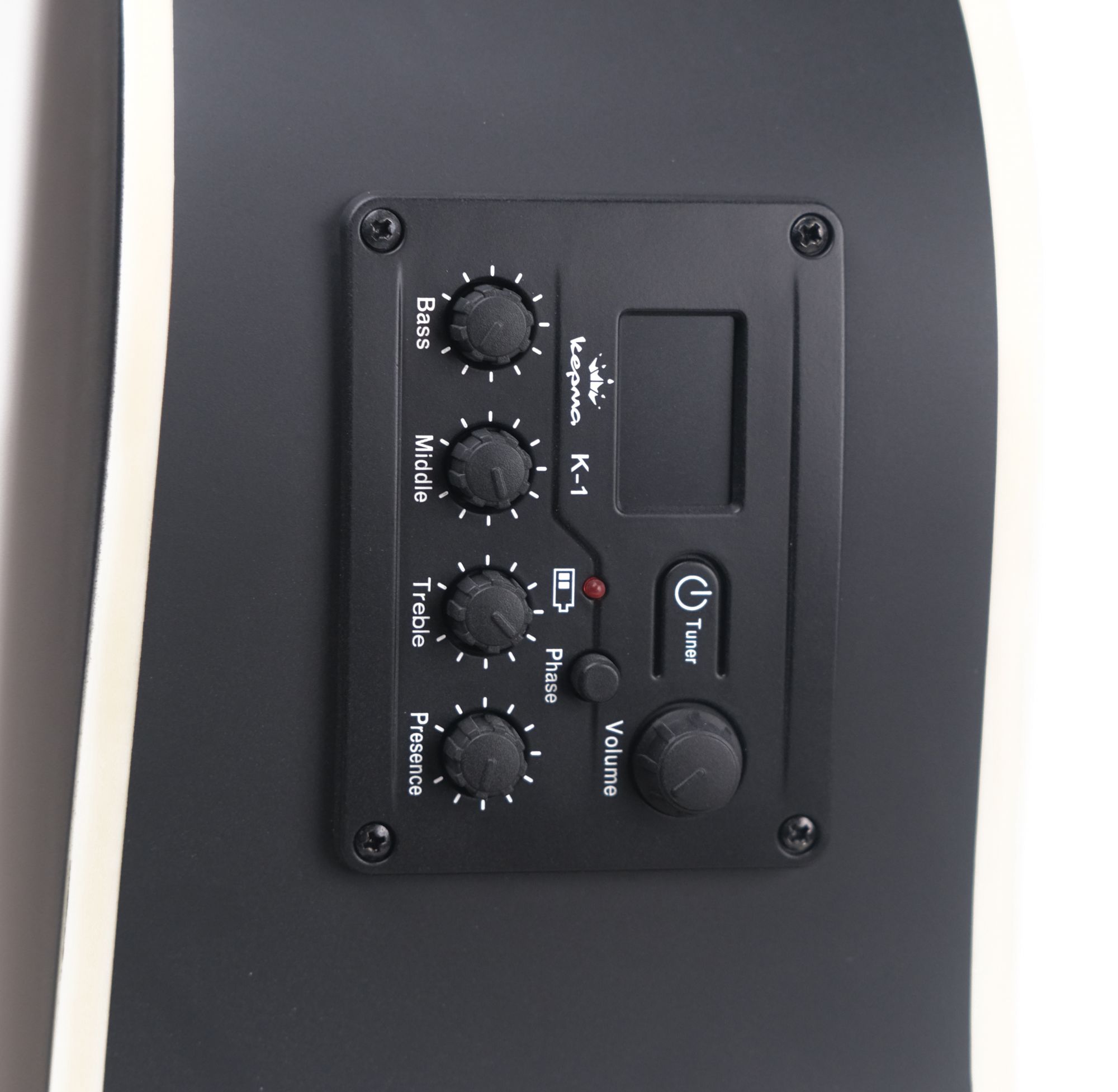 Kepma A1CE - Semi acoustic Guitar- Black Matt