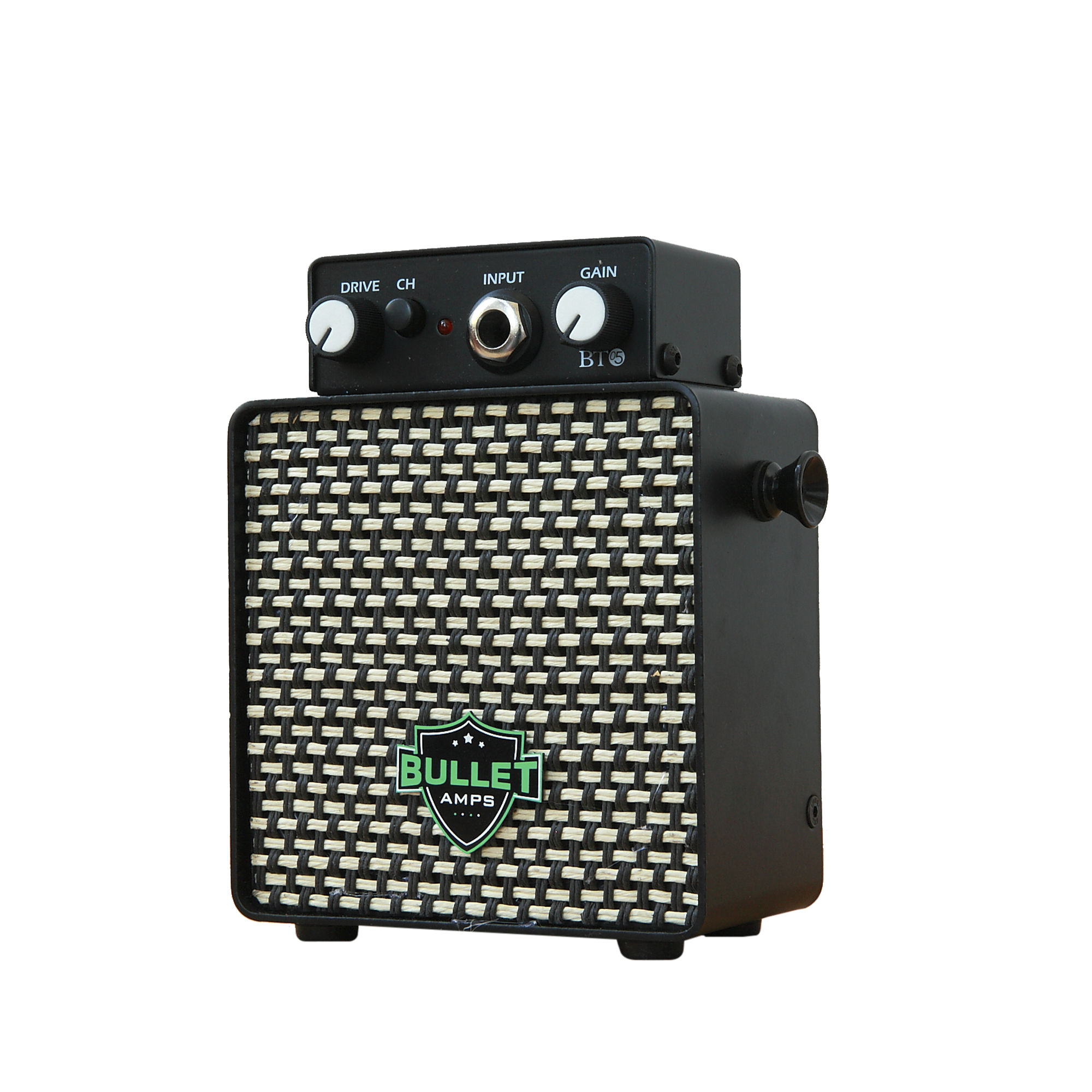 BULLET BT05 BLACK MICRO ROBOT 5W BATTERY POWERED GUITAR AMPLIFIER
