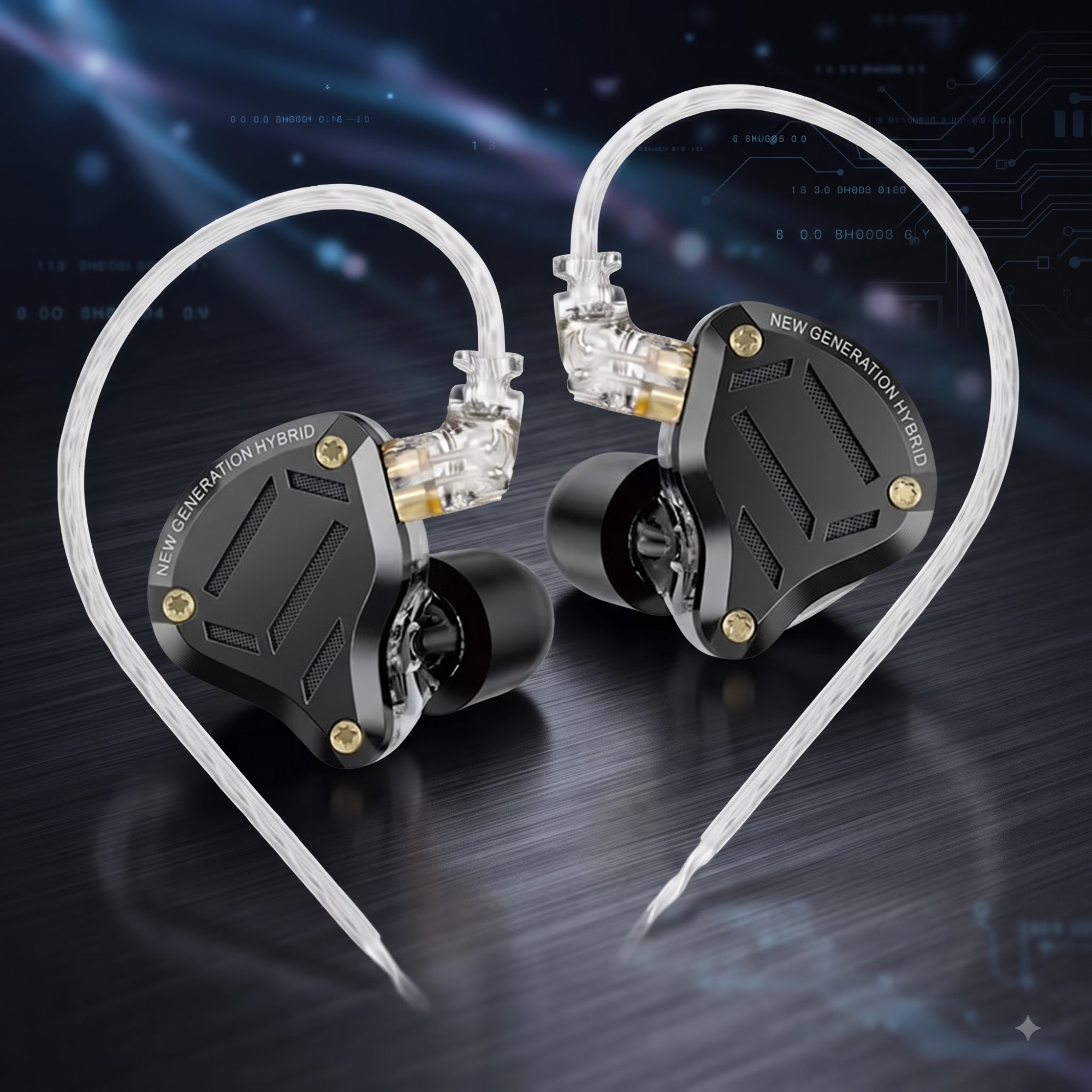 KZ ZS10 Pro 2 Hybrid In Ear Monitor 1DD4BA