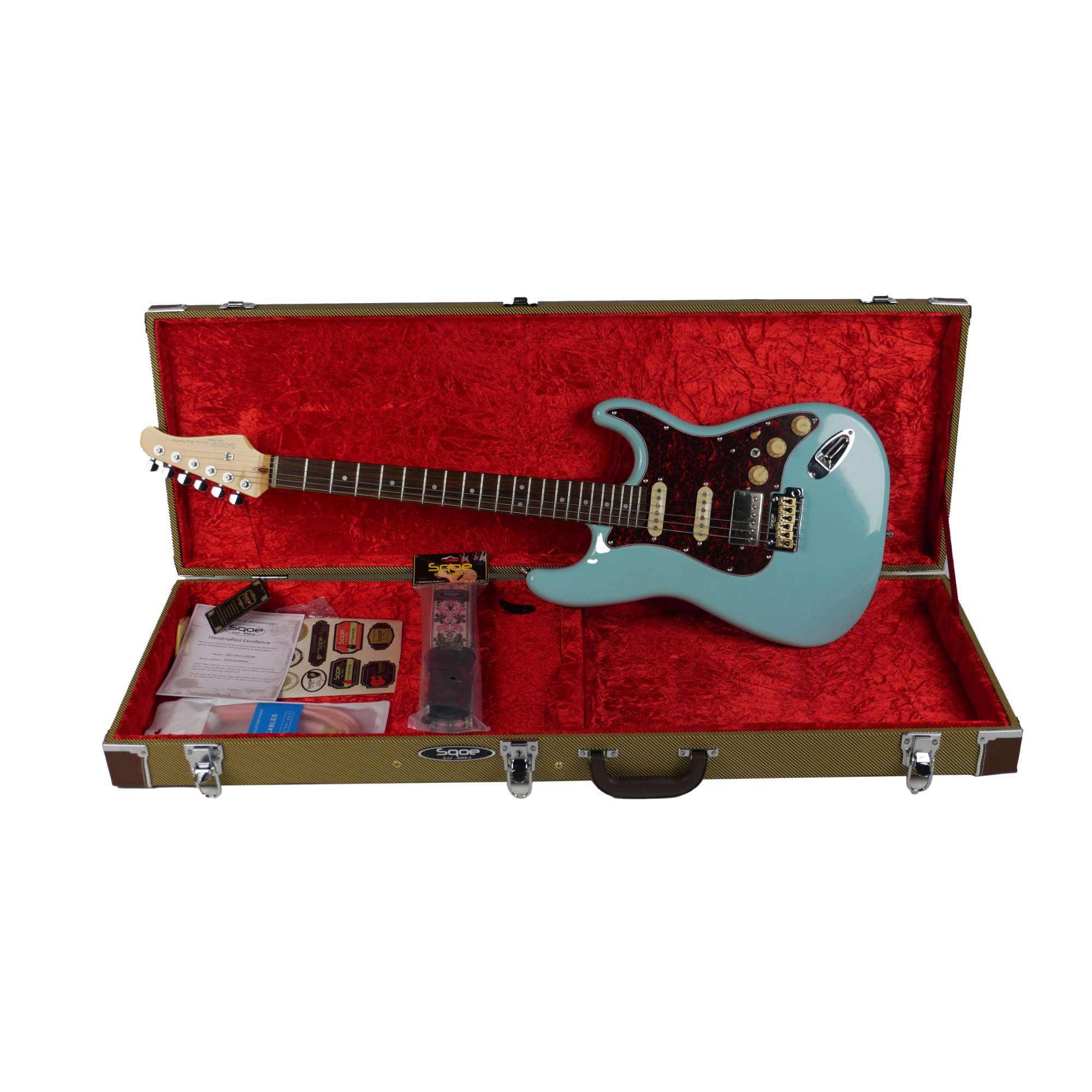 SQOE SEST1000 Blue full body with hardcase